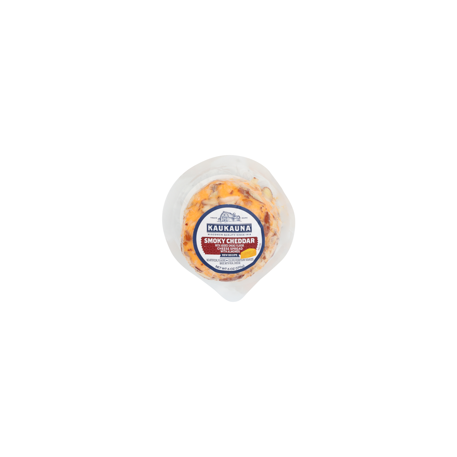Kaukauna Cheese Smoky Cheddar Spreadable Ball - 6 Ounce Image 1 of 3