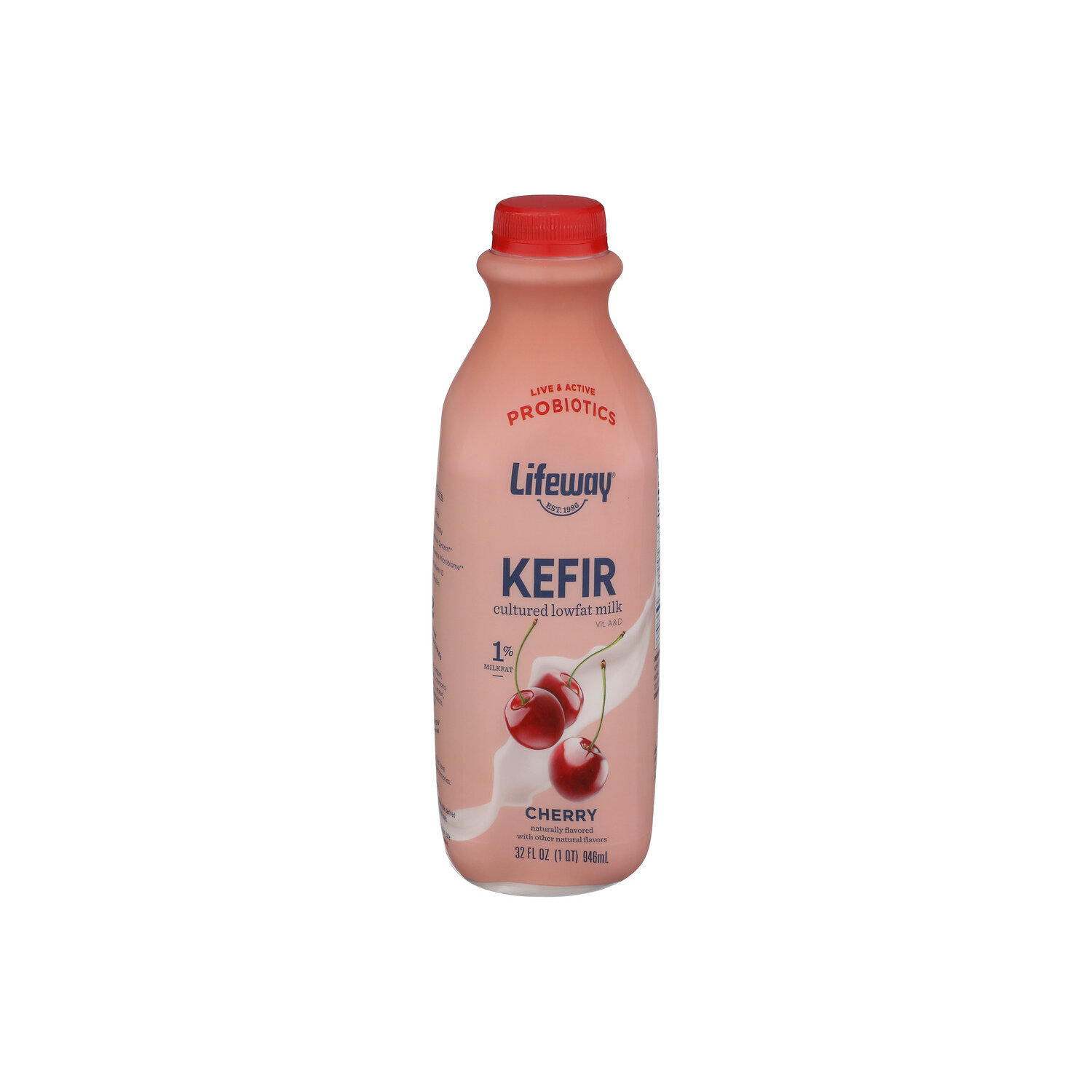 Lifeway Cherry Kefir Lowfat - 32 Fluid Ounce Image 1 of 4