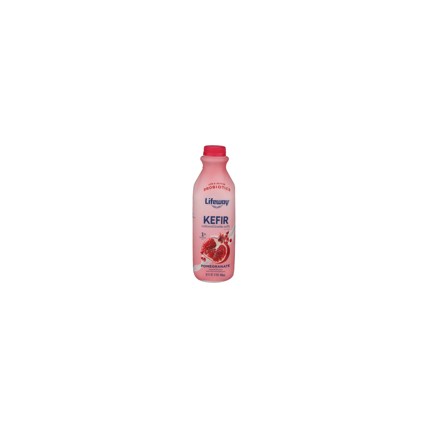 Lifeway Foods Pomegranate Cultured Milk Lowfat Kefir - 32 Fluid Ounce Image 1 of 4