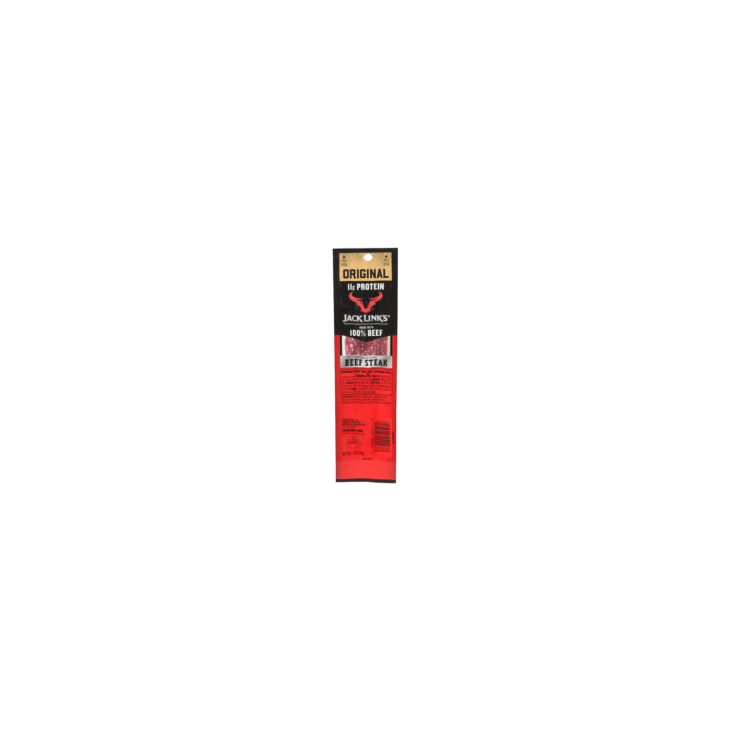 Jack LINK's Original Slow Cooked & Seasoned Beef Steak - 1 Ounce Image 1 of 4