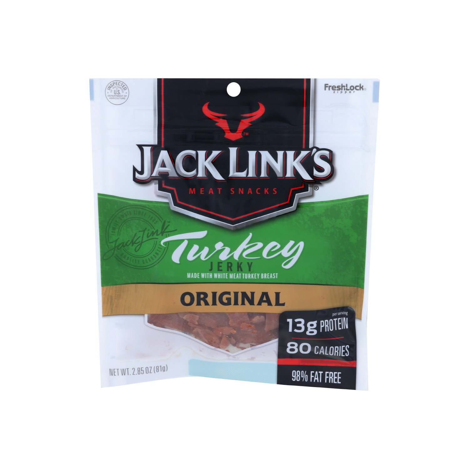 Jack LINK's Original Turkey Jerky - 2.85 Ounce - Super 1 Foods