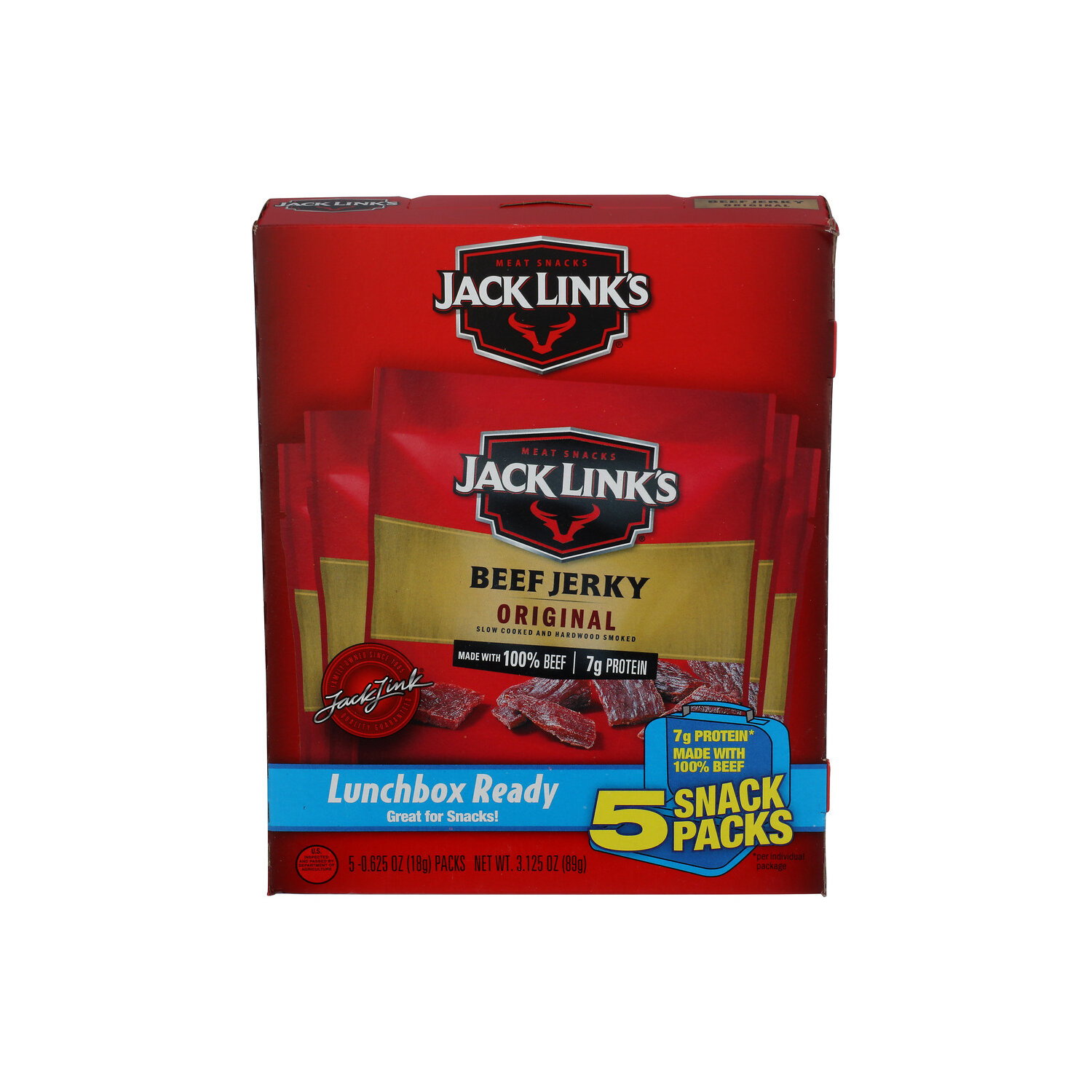 Jack Link's Lunchbox Ready Original Beef Jerky - 18 Gram - 5 Count