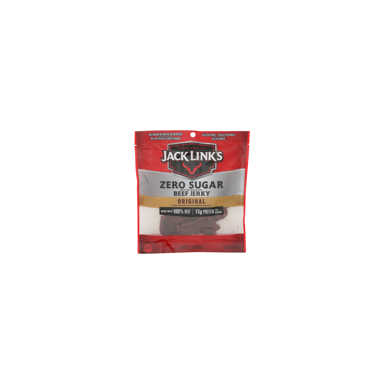 Jack LINK's Original Zero Sugar Beef Jerky - 2.3 Ounce Image 1 of 4
