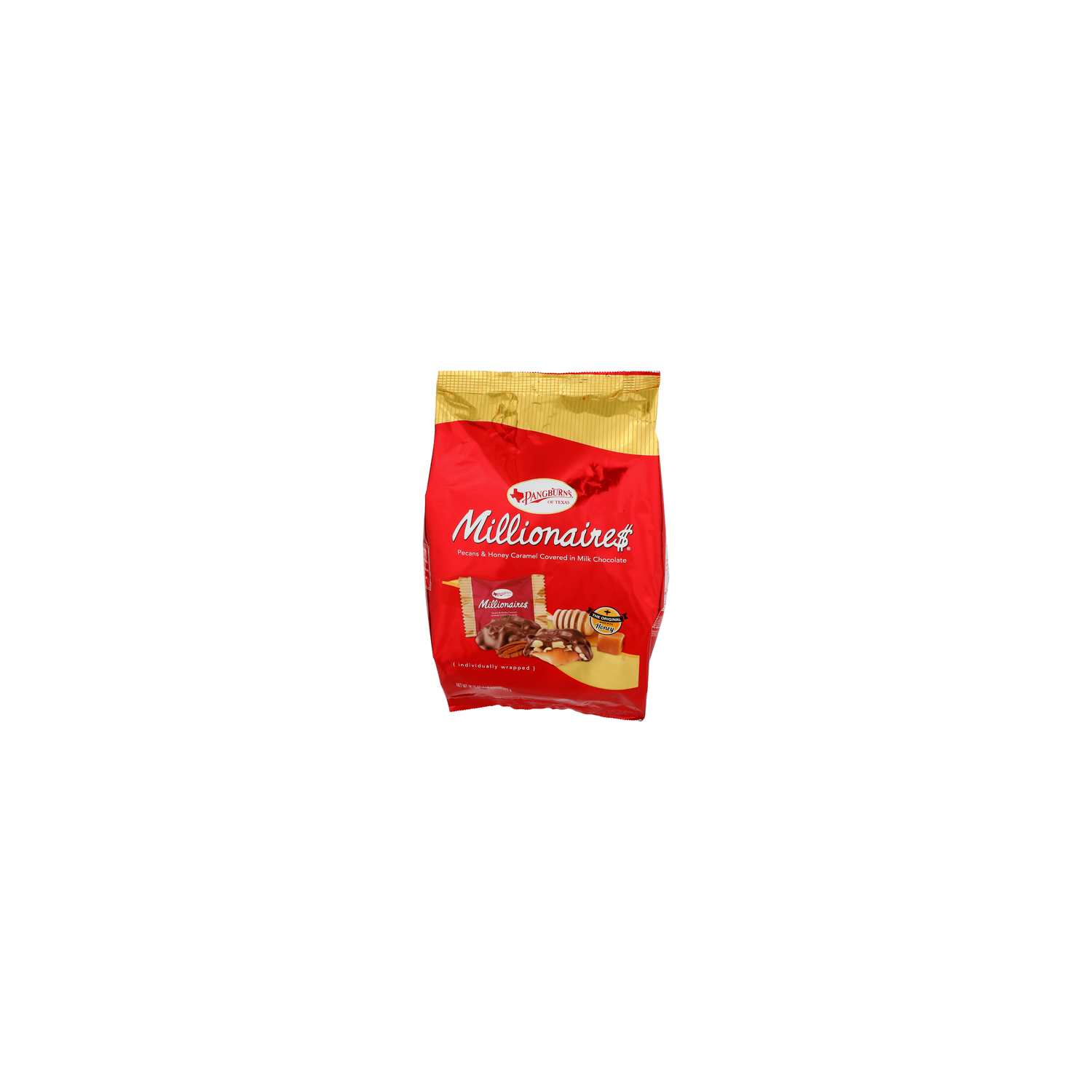 PANGBURN's Of Texas Millionaires Pecans & Honey Caramel Covered In Milk Chocolate - 16.75 Ounce Image 1 of 4