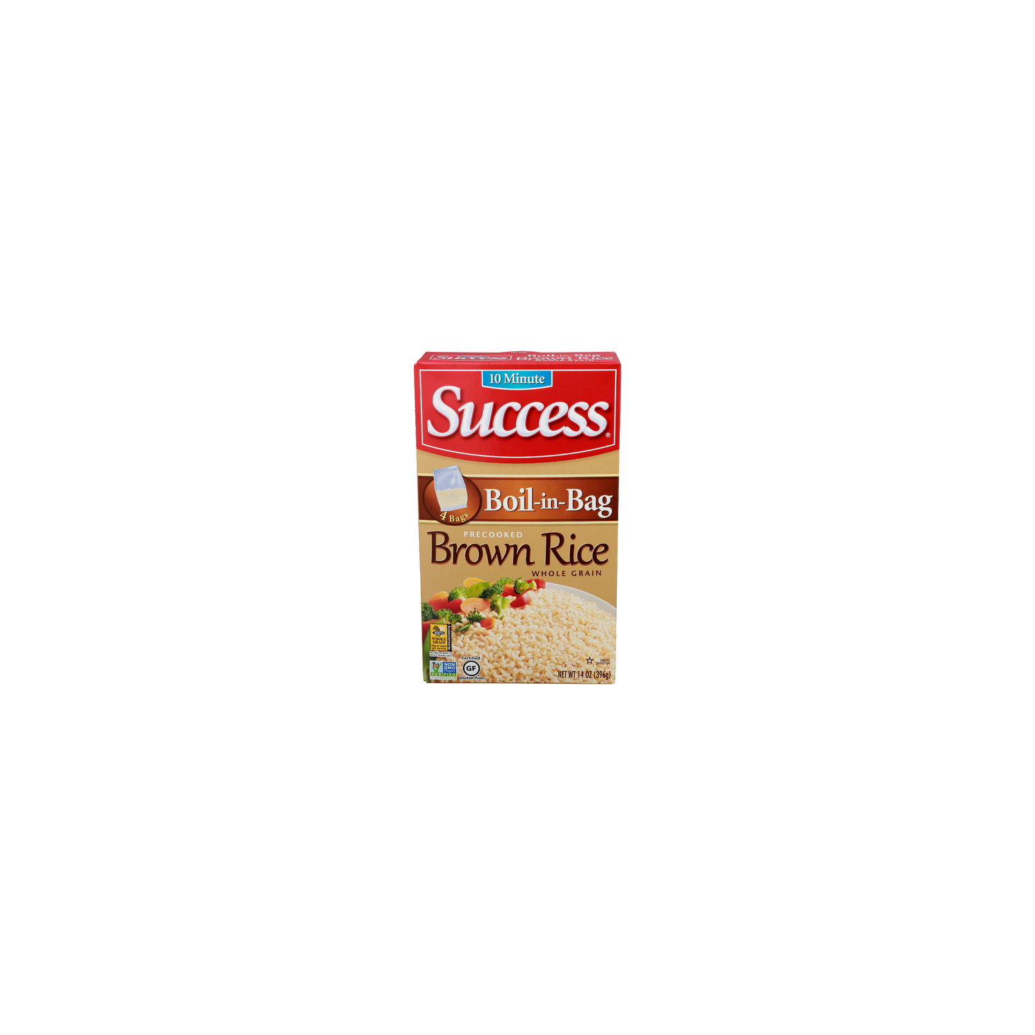 Success Precooked Brown Rice - 3.5 Ounce - 4 Count Image 1 of 4