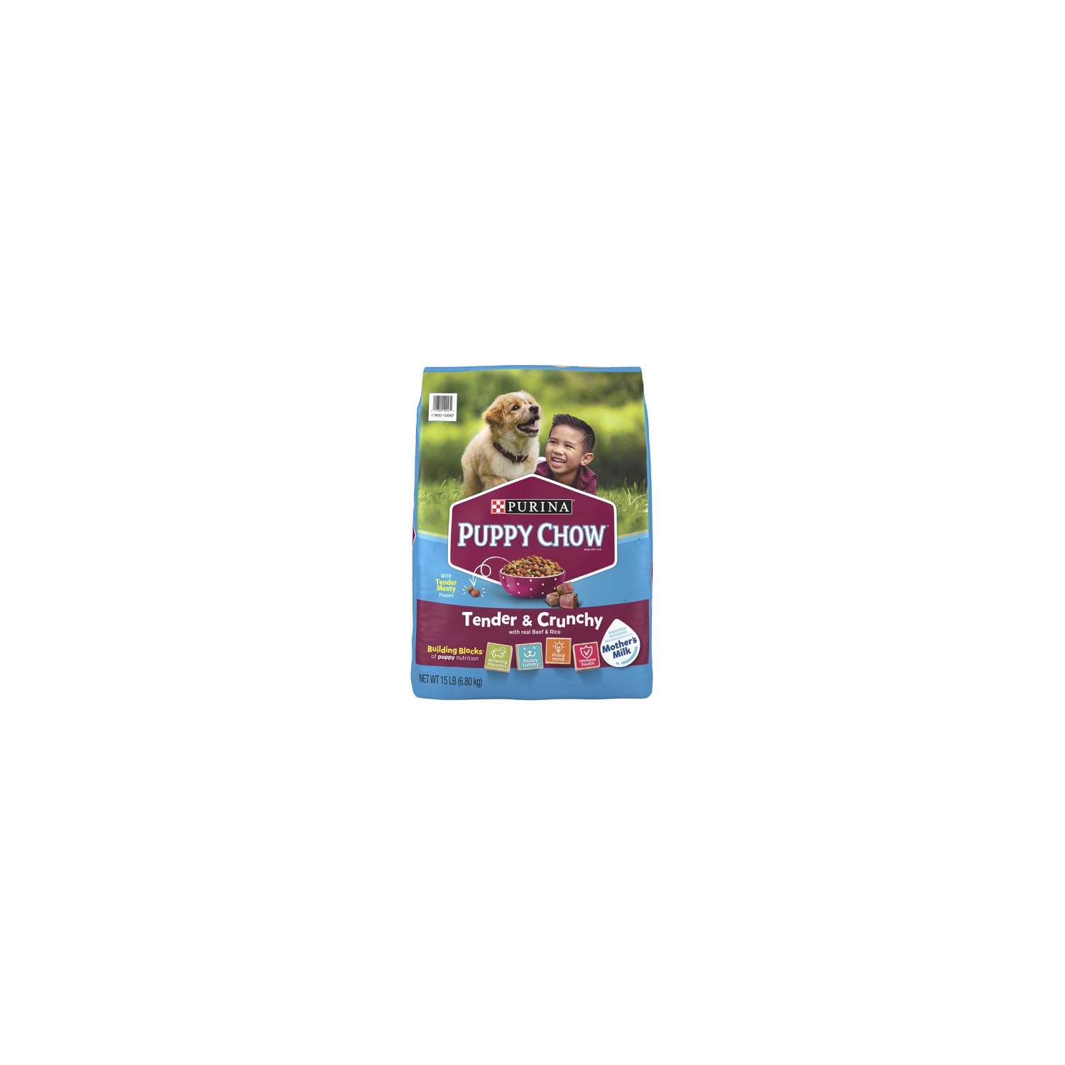 Purina Puppy Chow High Protein Dry Food, Tender & Crunchy With Real Beef - 15 Pound Image 1 of 4