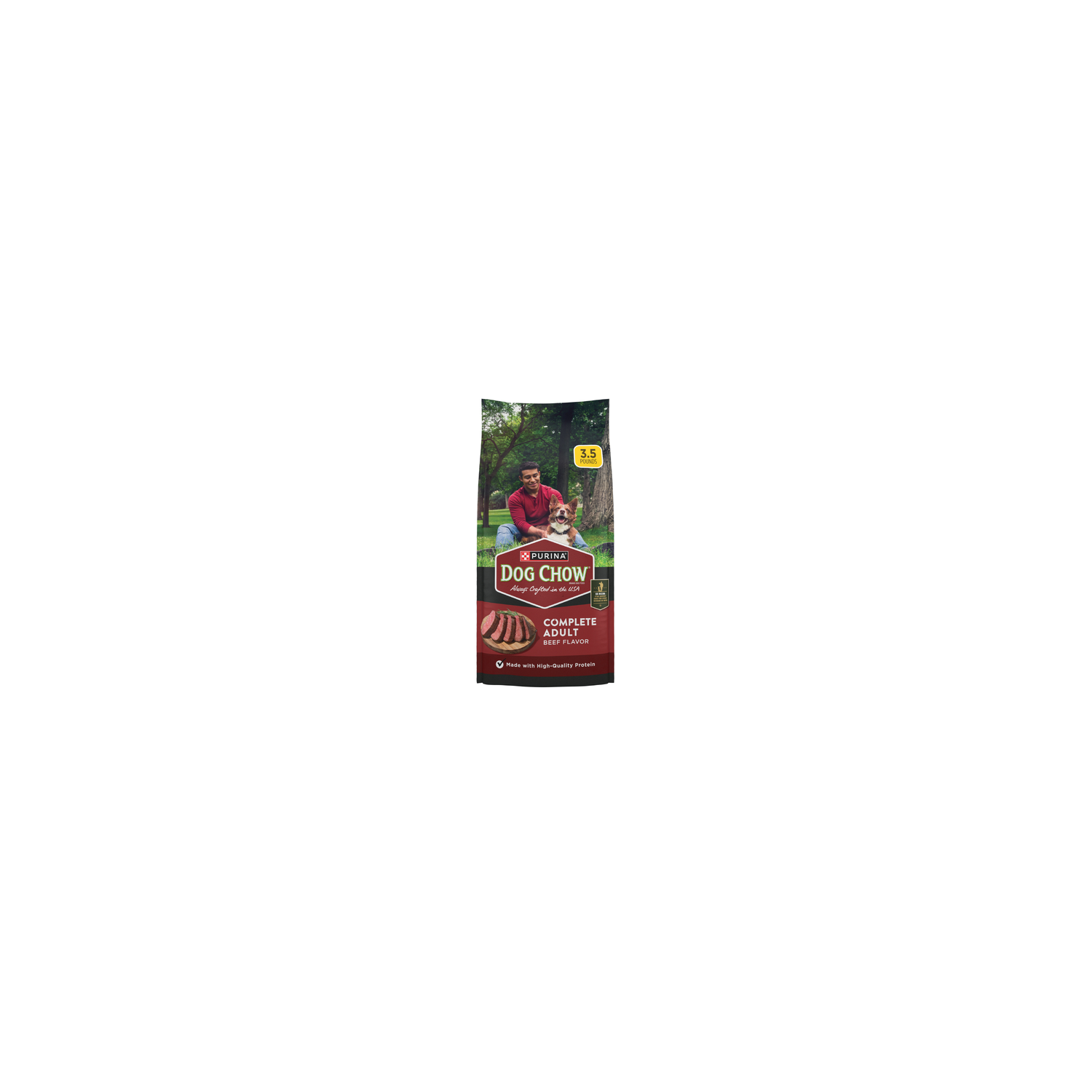 Purina Dog Chow Complete Adult Dry Food Kibble Beef Flavor - 3.5 Pound Image 1 of 4