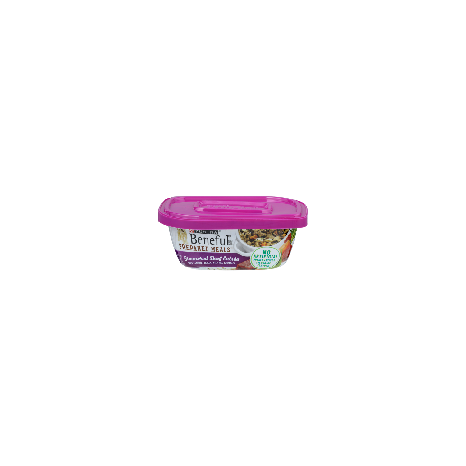 Purina Beneful Simmered Beef Entree With Carrots, Barley, Wild Rice & Spinach Dog Food - 10 Ounce Image 1 of 4