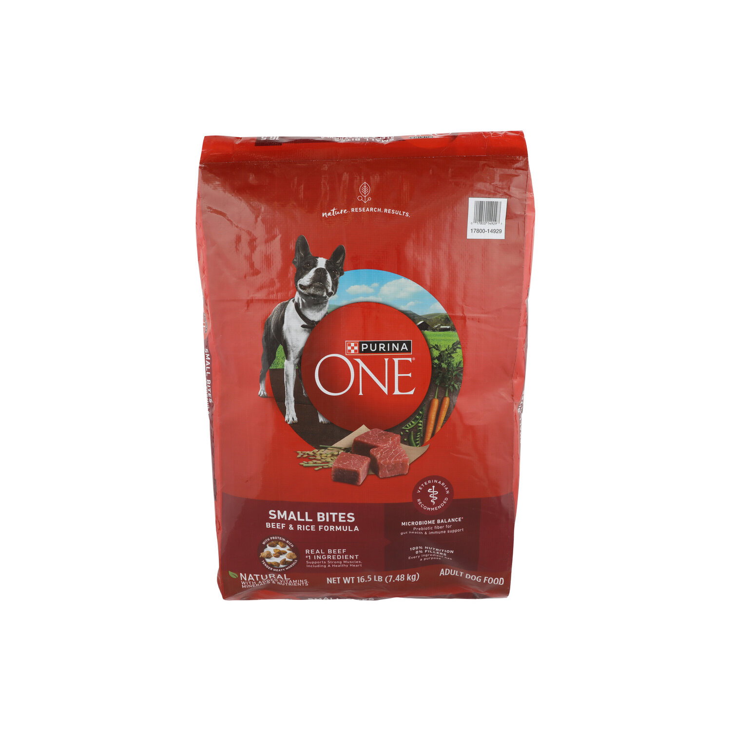 Purina ONE Small Bites Beef and Rice Formula Dry Dog Food - 16.5 Pound Image 1 of 4