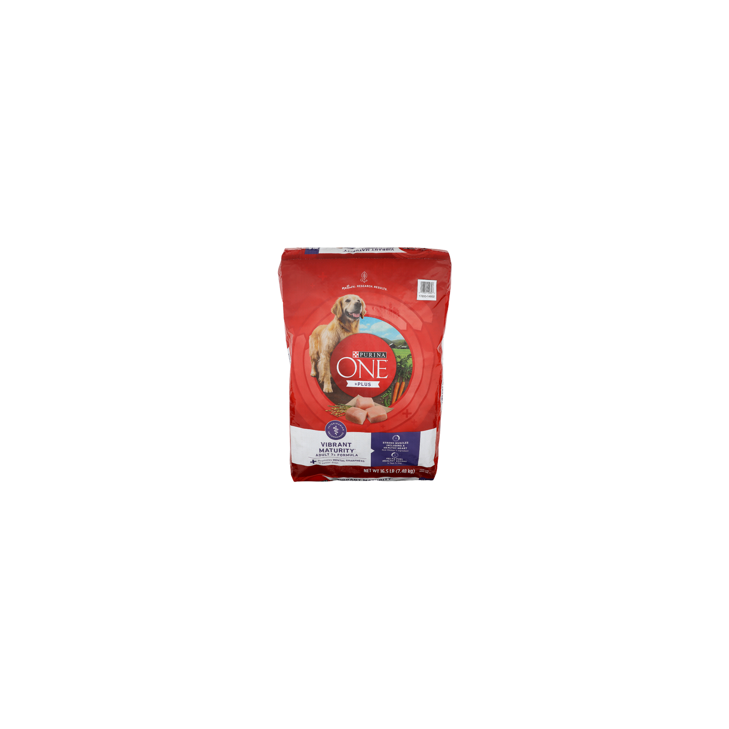 Purina ONE +Plus Vibrant Maturity Adult 7+ Formula Dry Dog Food - 16.5 Pound Image 1 of 4