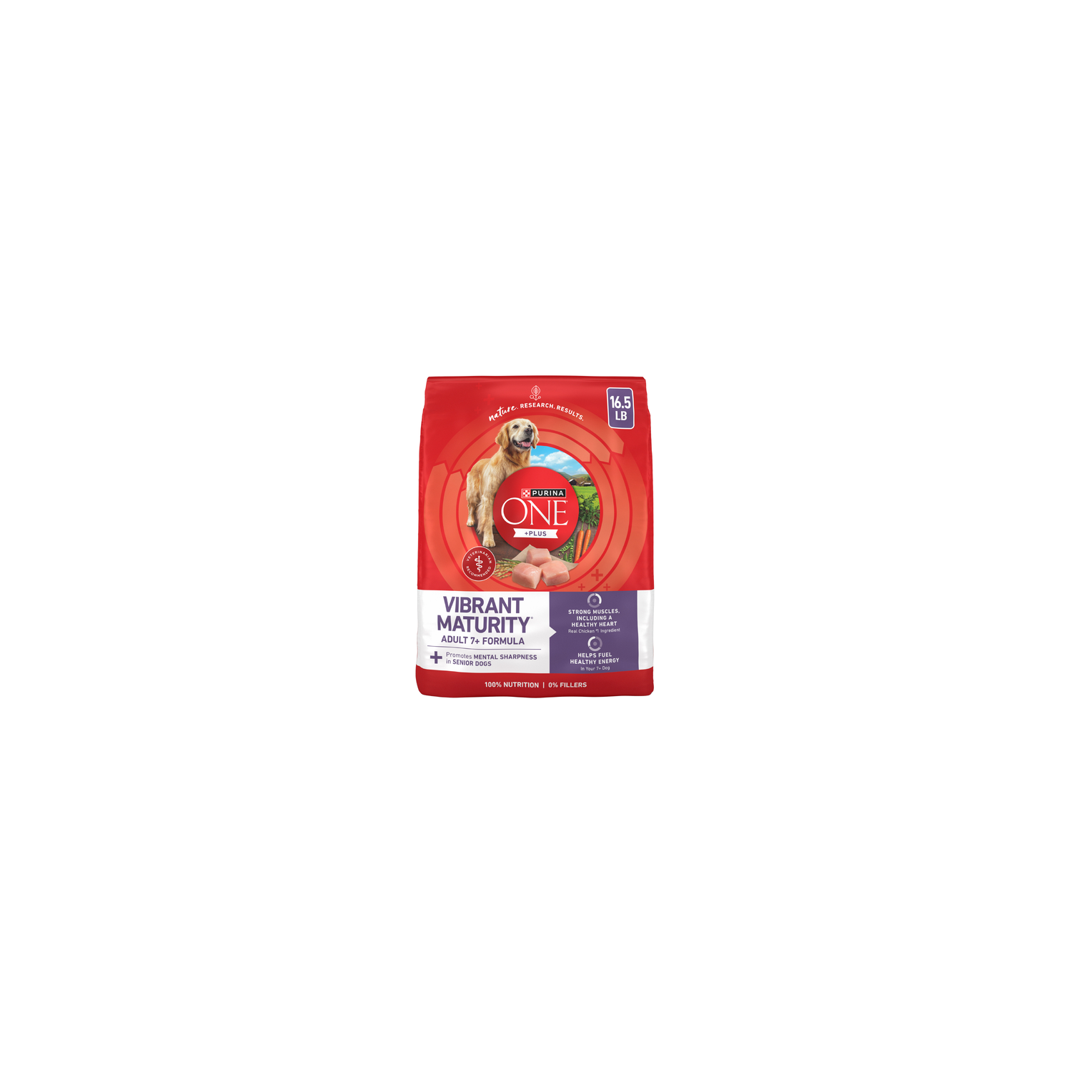 Purina ONE Senior Dog Dry Food Chicken - 16.5 Pound Image 1 of 4