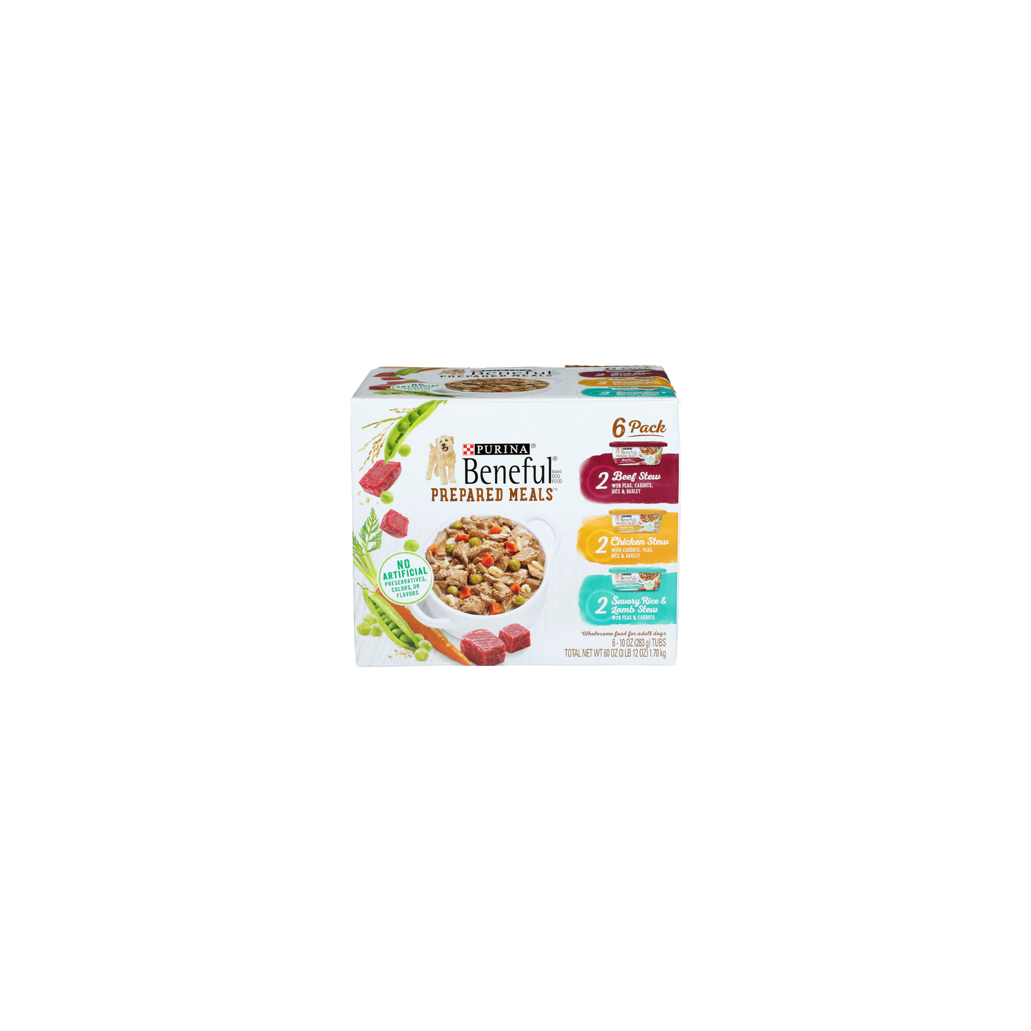 Purina Beneful Variety Pack Purina Prepared Meals - 10 Ounce - 6 Count Image 1 of 2