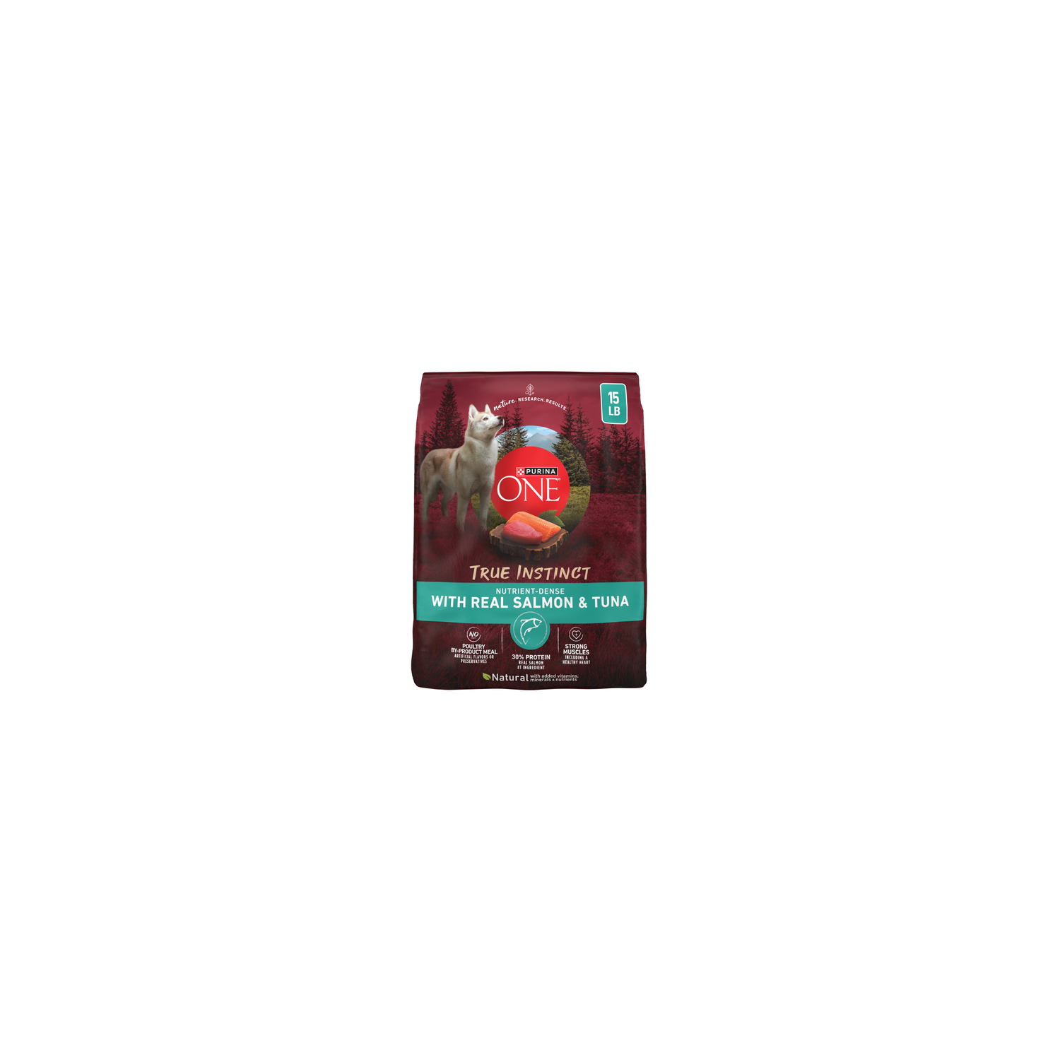 Purina ONE True Instinct With Real Salmon And Tuna Natural Added Vitamins - 15 Pound Image 1 of 4