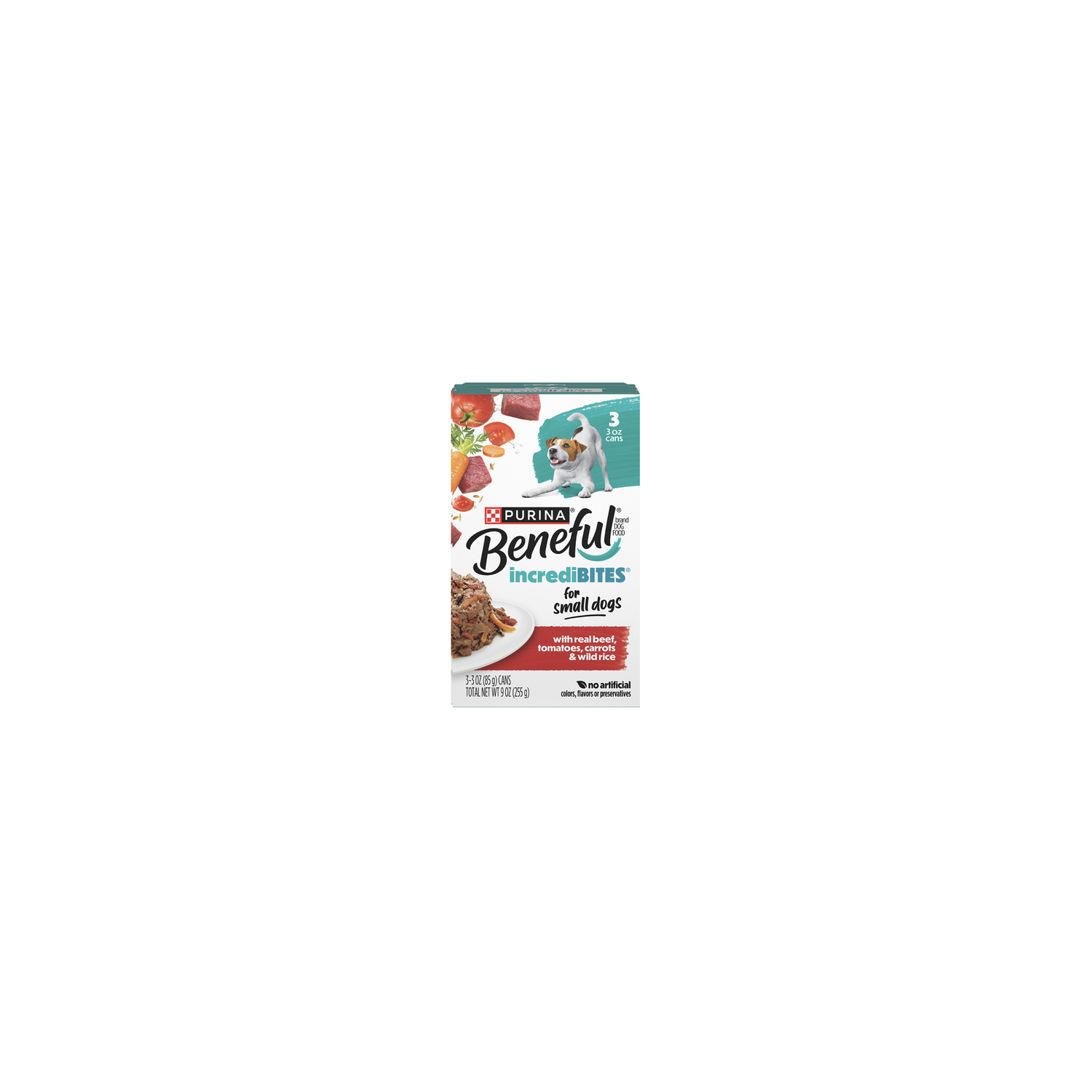 Purina Beneful Small Breed Wet Dog Food In Gravy, Incredibites With Real Beef - 9 Ounce Image 1 of 4