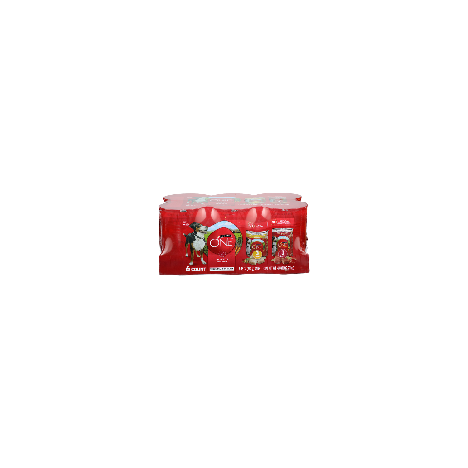 Purina ONE Variety Pack High Protein Wet Dog Food - 0.813 Pound - 6 Count Image 1 of 2
