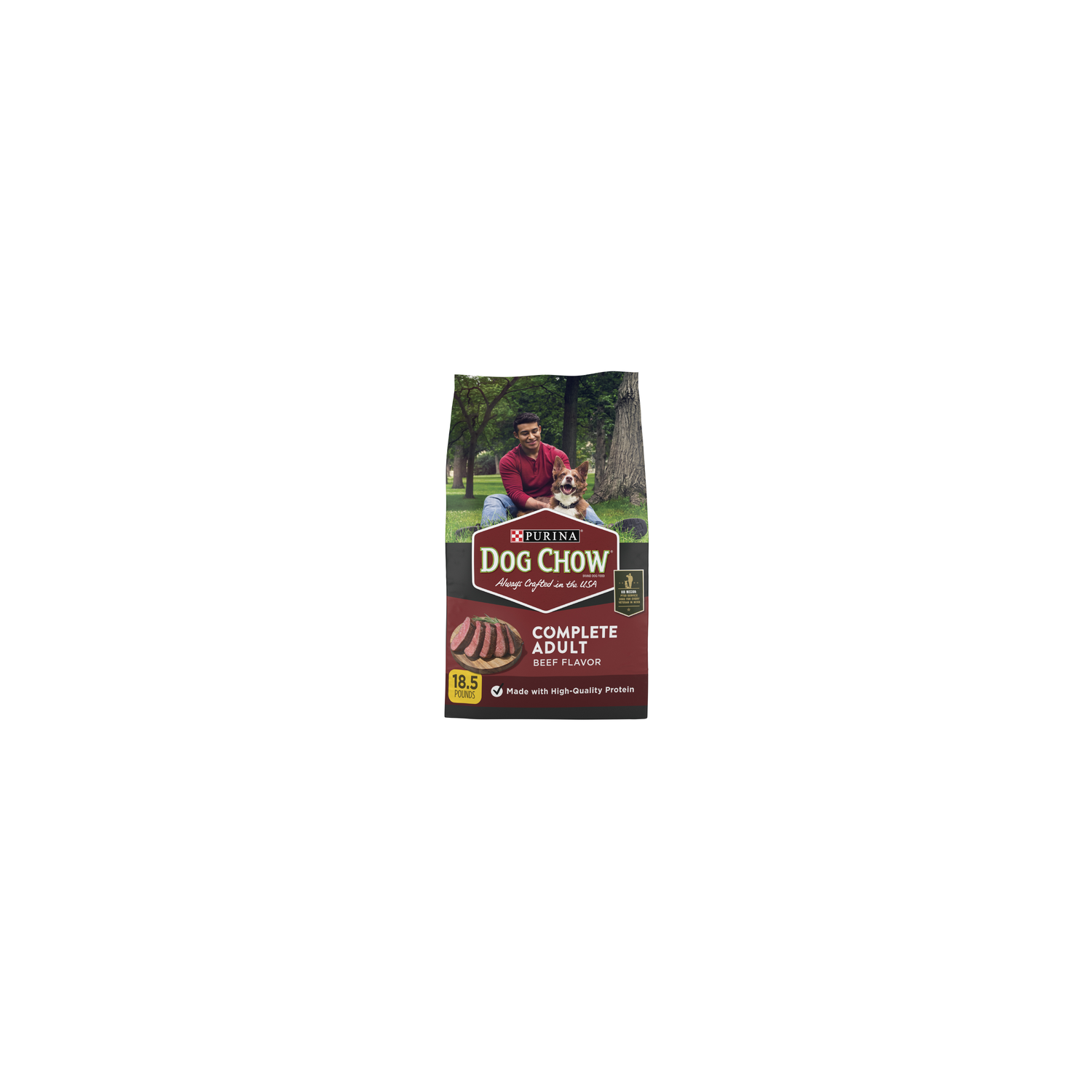 Purina Dog Chow Complete Adult Dry Food Kibble Beef Flavor - 18.5 Pound Image 1 of 4