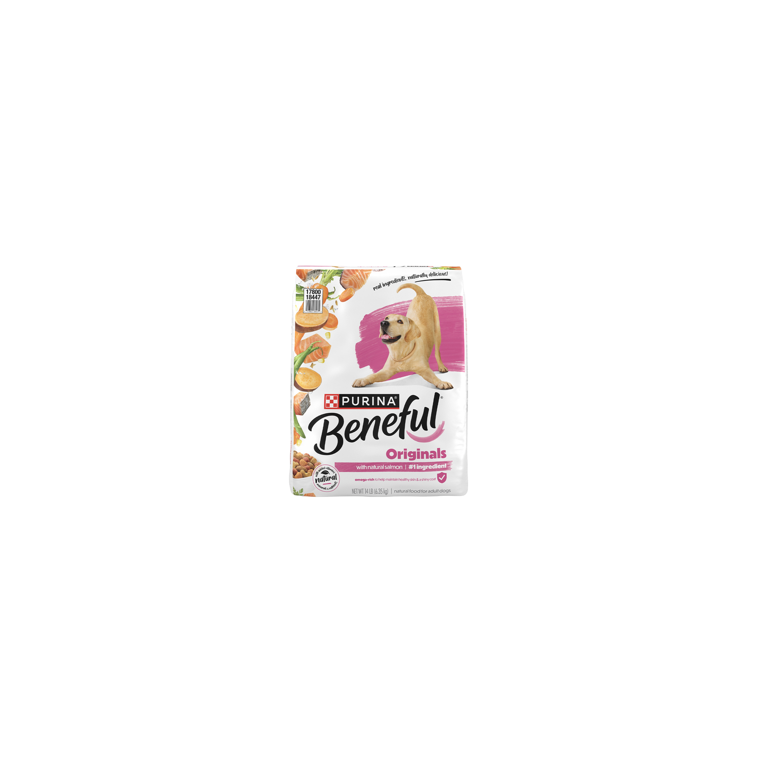 Purina Beneful Adult Dog Dry Food Salmon - 14 Pound Image 1 of 4