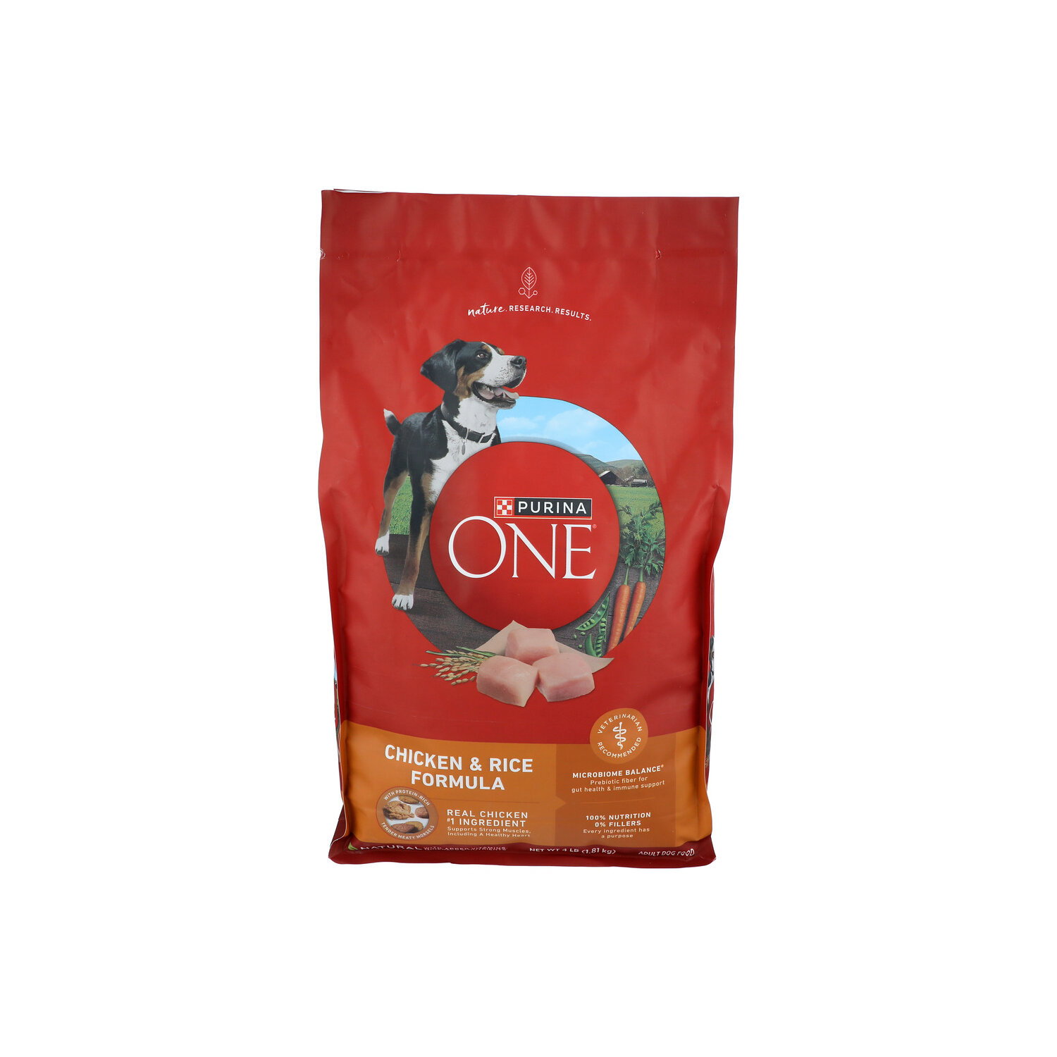 Purina ONE SmartBlend Chicken & Rice Formula Dry Dog Food - 4 Pound Image 1 of 4