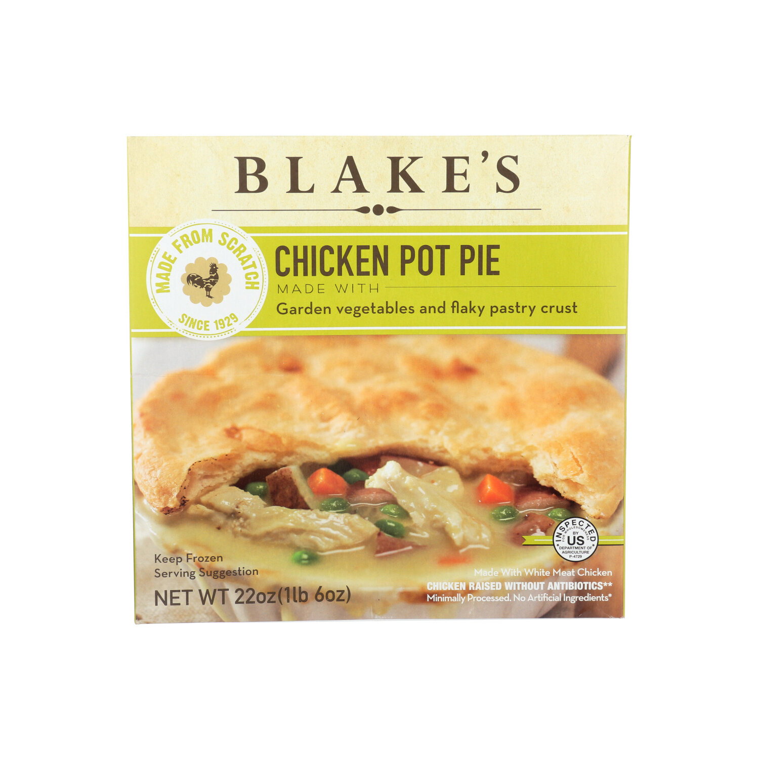 BLAKE's Frozen Meal Chicken Pot Pie - 22 Ounce Image 1 of 2