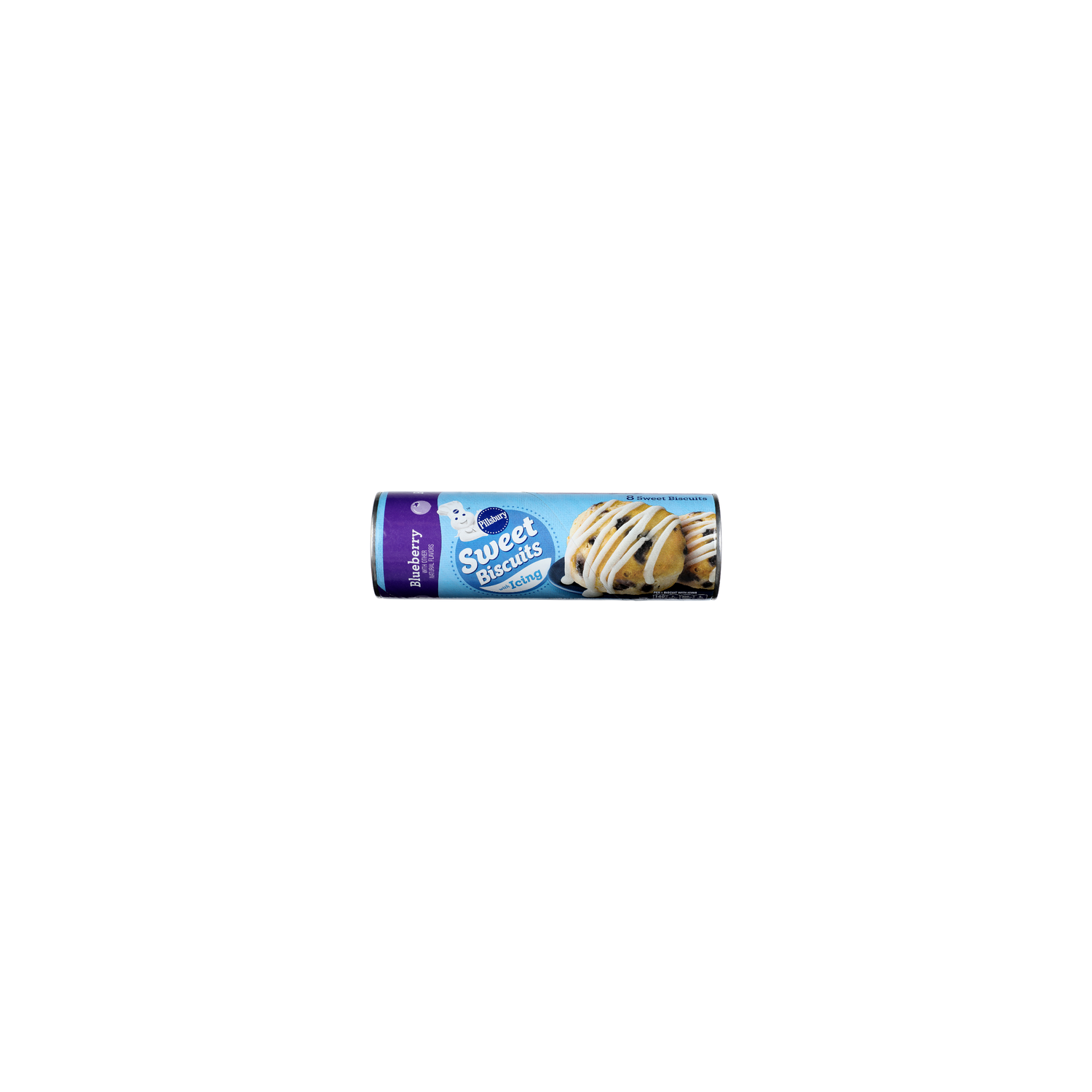 Pillsbury Blueberry Sweet Biscuits With Icing - 1.55 Ounce - 8 Count Image 1 of 3