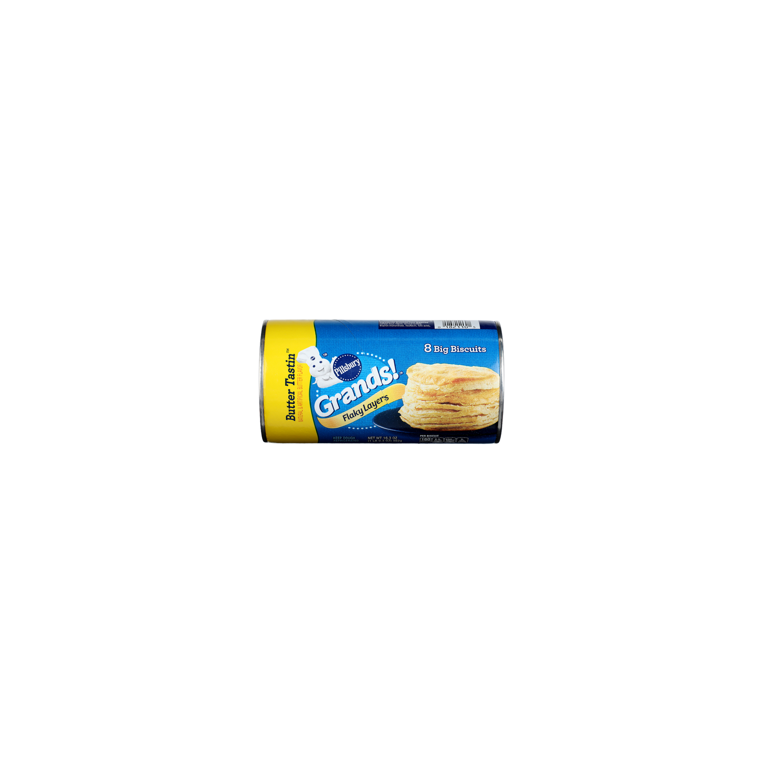 Pillsbury Natural & Artificial Butter Flavor Flaky Layers Biscuits - 2.038 Ounce - 8 Count Image 1 of 2