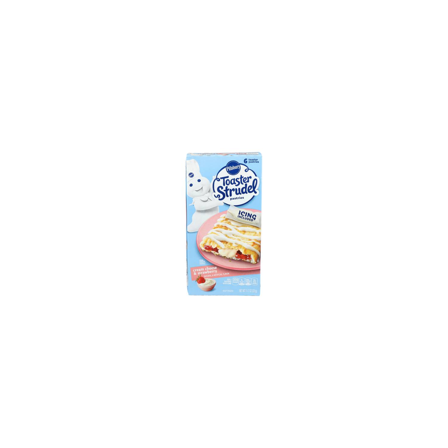 Pillsbury Toaster Strudel Pastries Cream Cheese & Strawberry - 1.95 Ounce - 6 Count Image 1 of 4