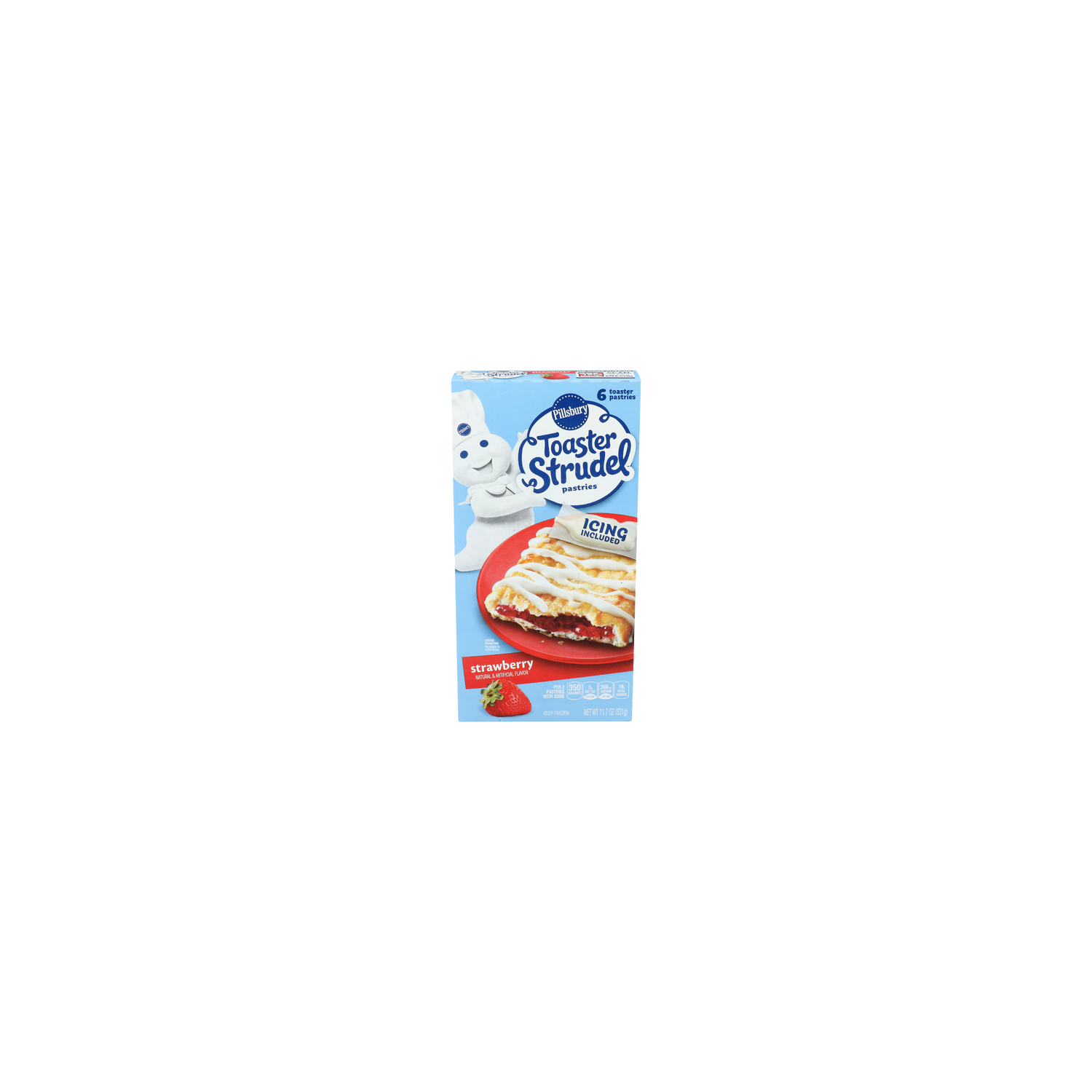 Pillsbury Toaster Strudel Pastries Strawberry - 1.95 Ounce - 6 Count Image 1 of 4
