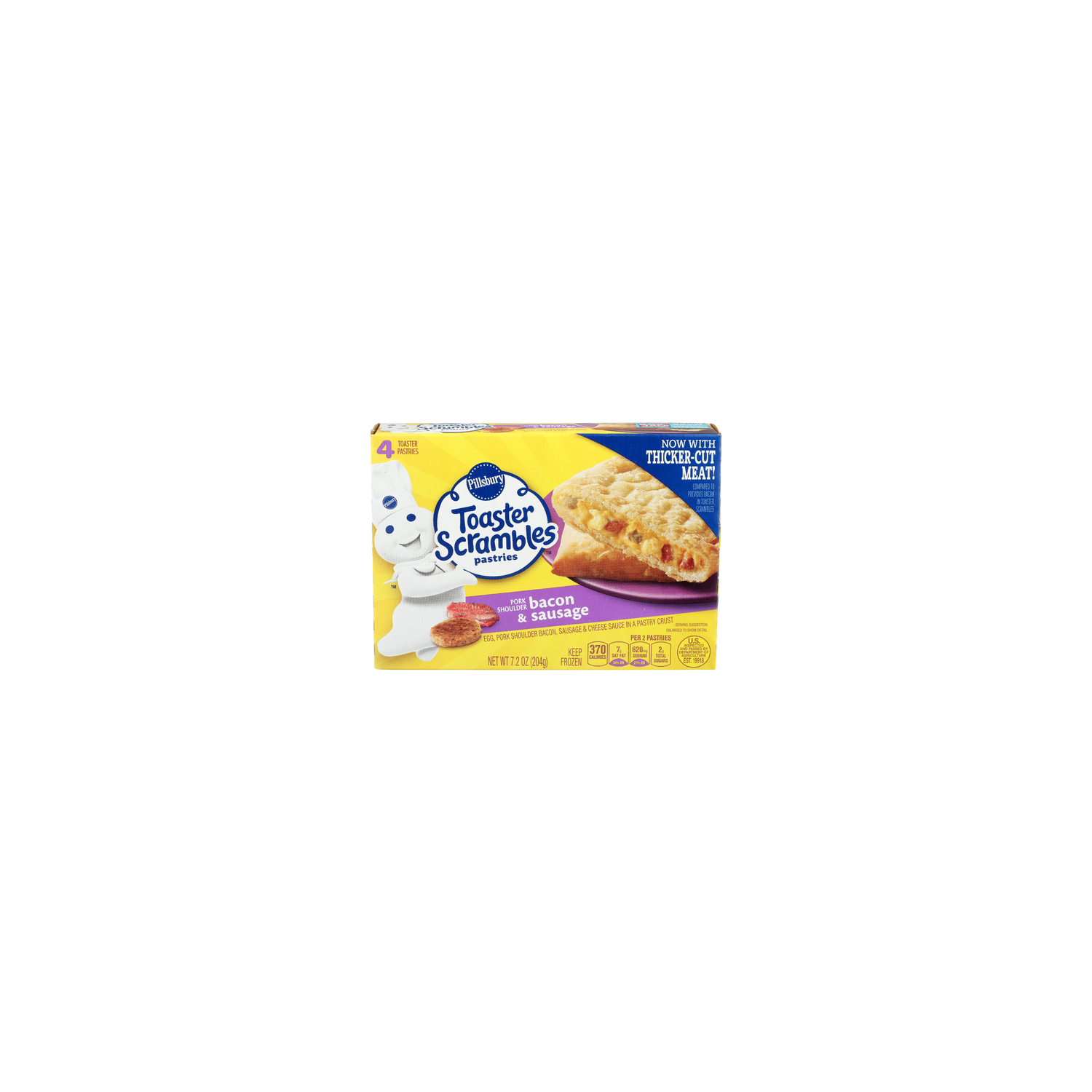 Pillsbury Pork Shoulder Bacon & Sausage Toaster Scrambles Pastries - 1.8 Ounce - 4 Count Image 1 of 4