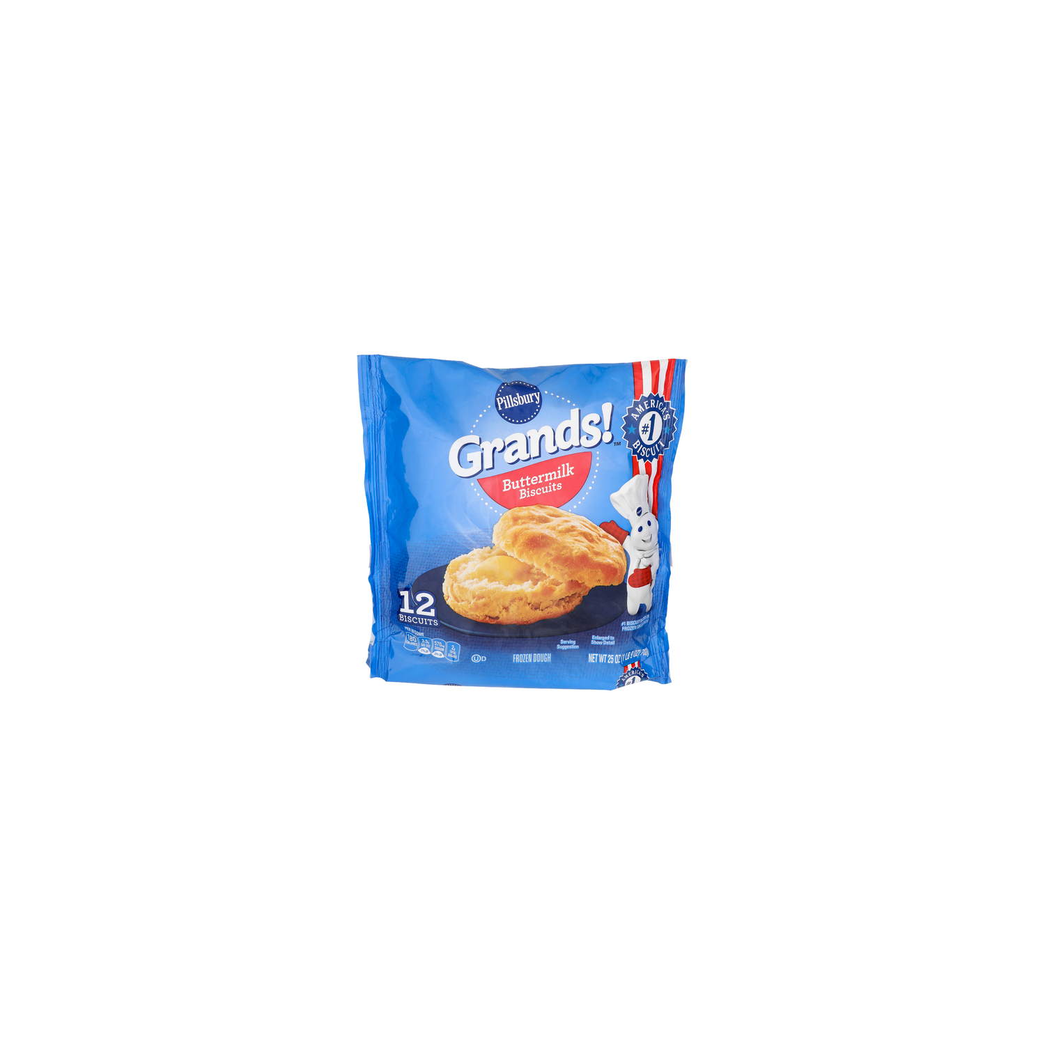 Pillsbury Buttermilk Biscuits Frozen Dough - 2.083 Ounce - 12 Count Image 1 of 4