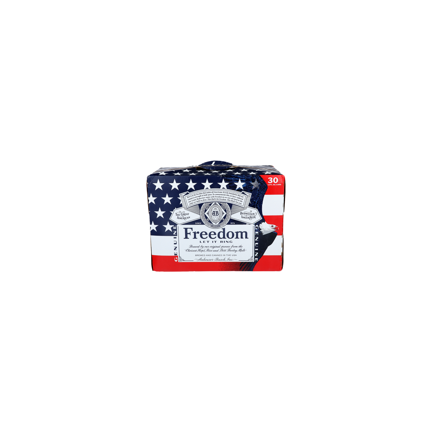 Budweiser Freedom Let It Ring King Of Beers - 12 Fluid Ounce - 30 Count Image 1 of 2