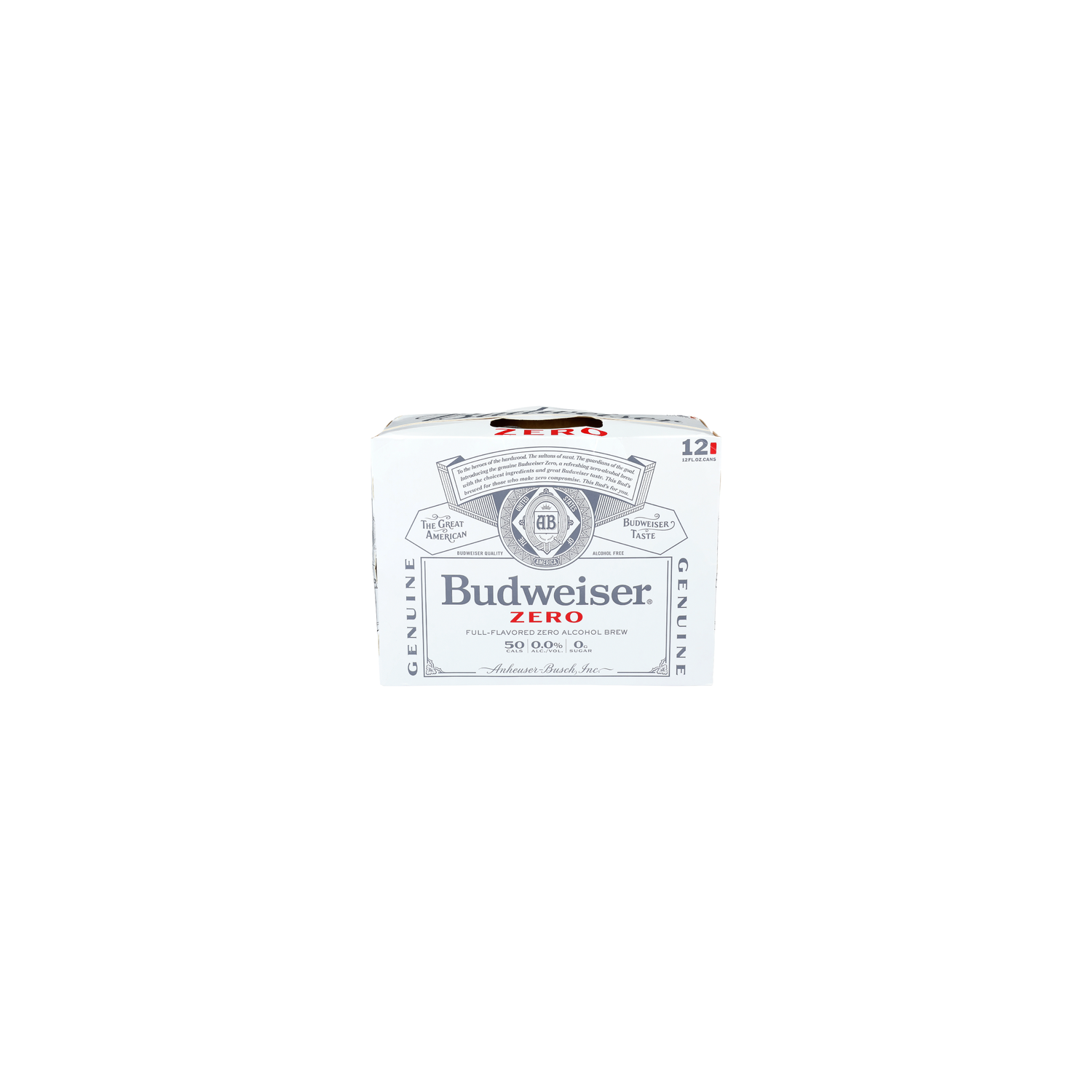 Budweiser Zero Full-Flavored Alcohol Brew - 12 Count Image 1 of 3