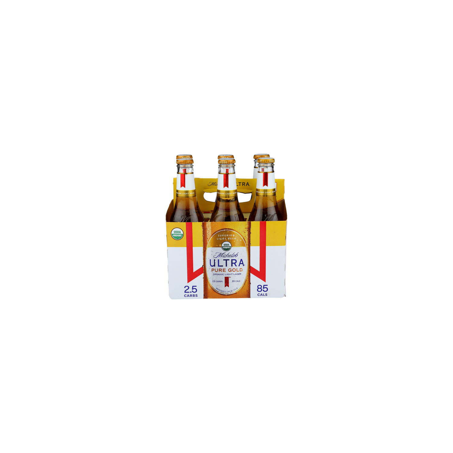 Michelob Ultra Pure Gold Organic Light Lager - 12 Fluid Ounce - 6 Count Image 1 of 2