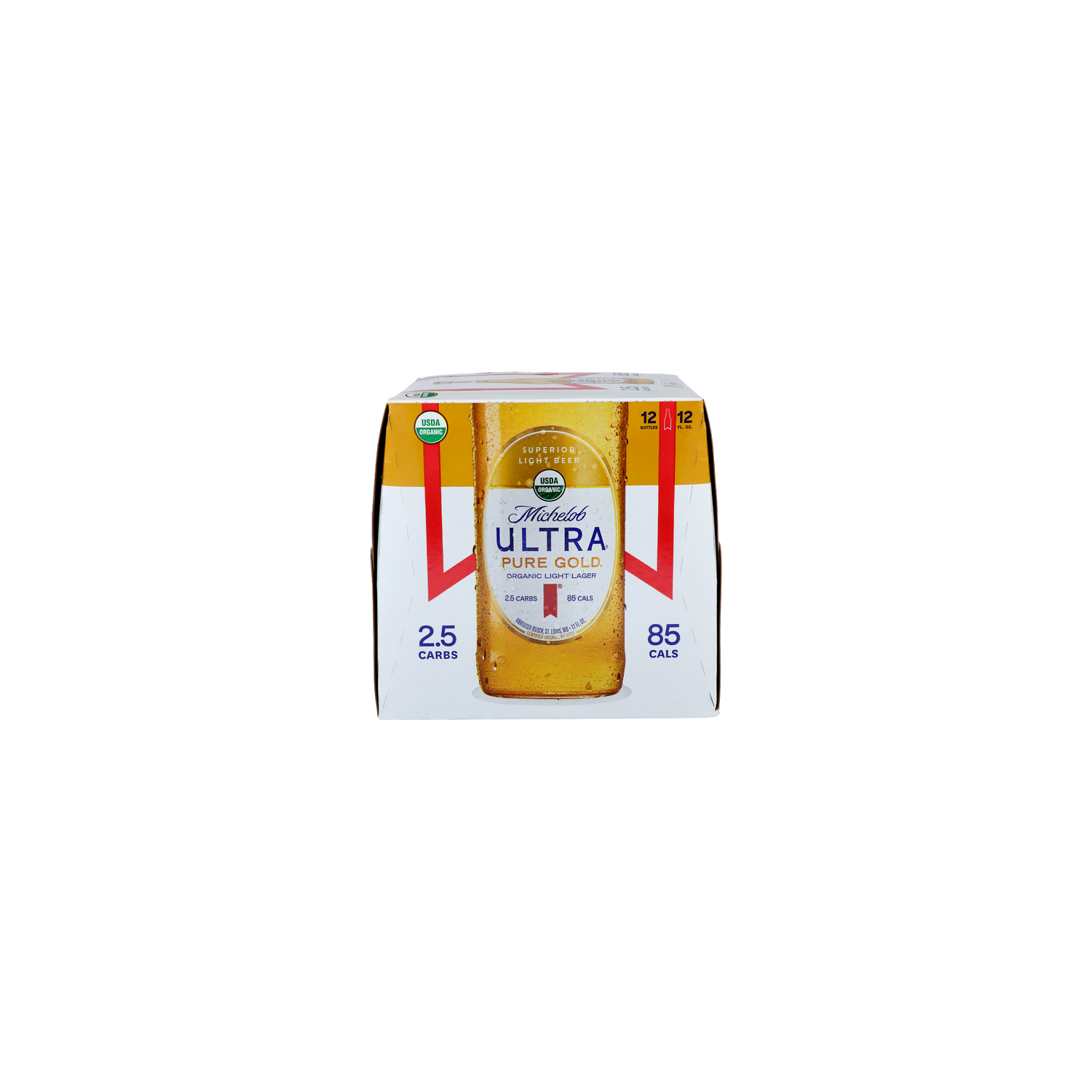 Michelob Ultra Pure Gold Superior Light Beer - 12 Fluid Ounce - 12 Count Image 1 of 2