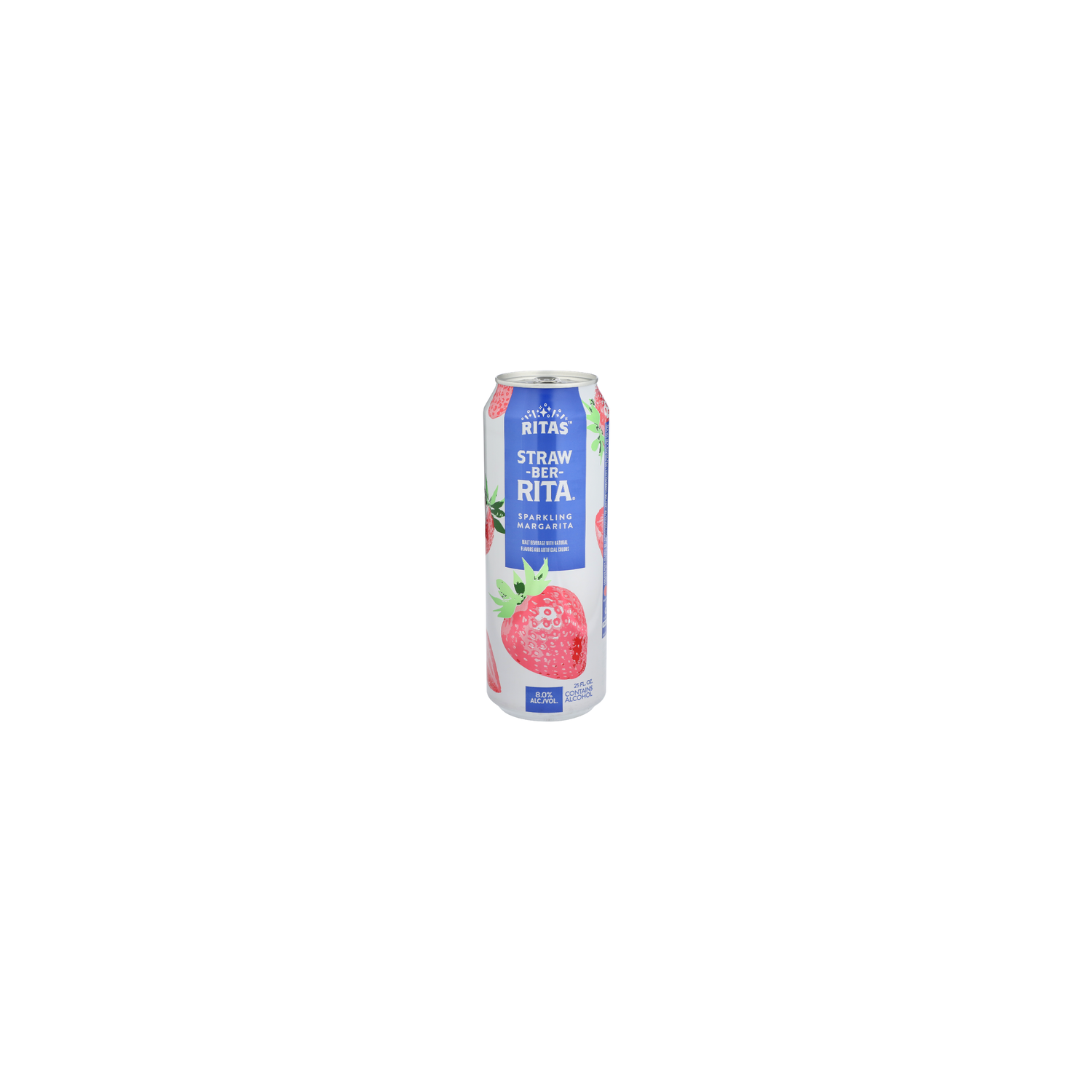 Ritas Straw-Ber-Rita Sparkling Margarita - 25 Fluid Ounce Image 1 of 3