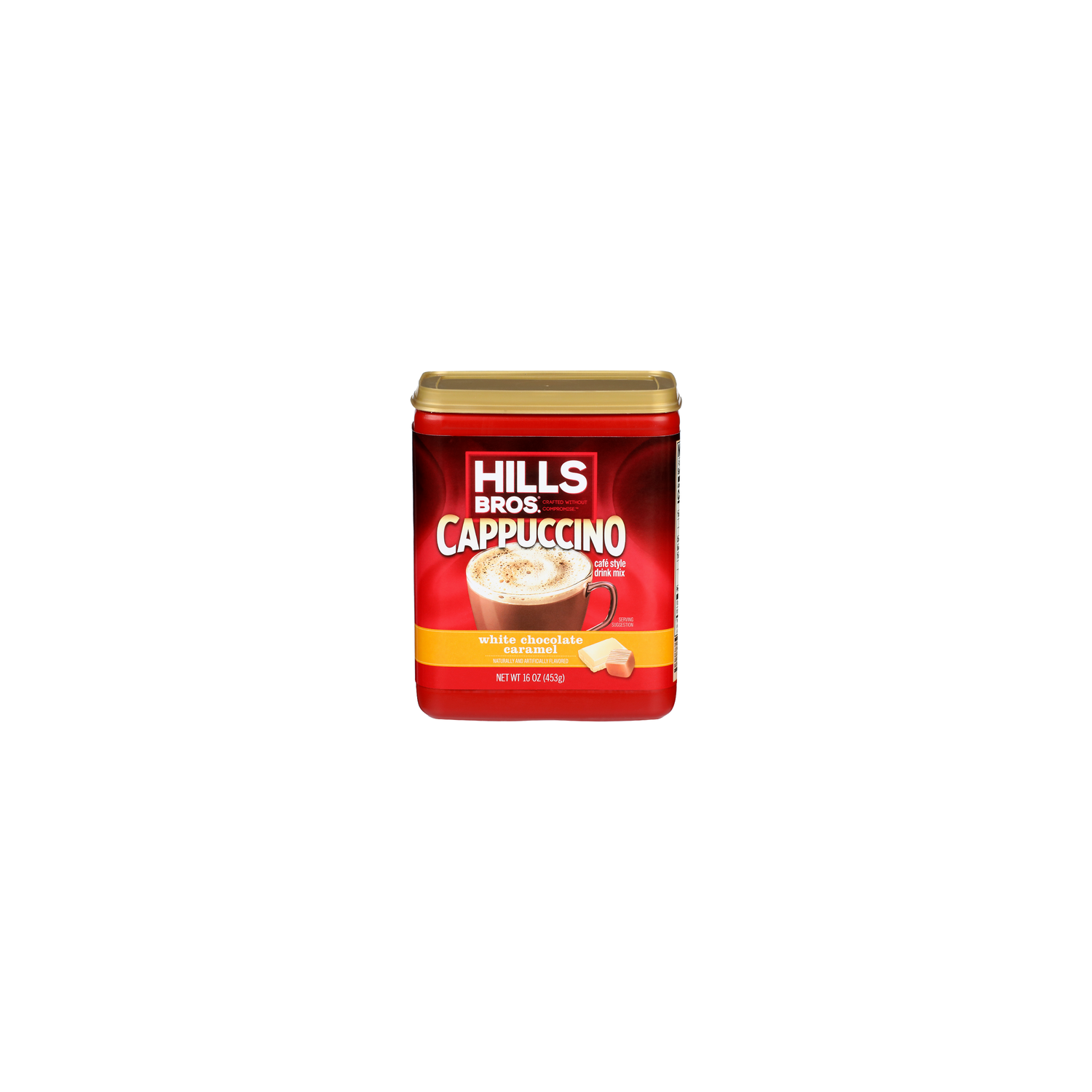 Hills BROS. White Chocolate Caramel Cafe Style Drink Mix Cappuccino - 16 Ounce Image 1 of 4