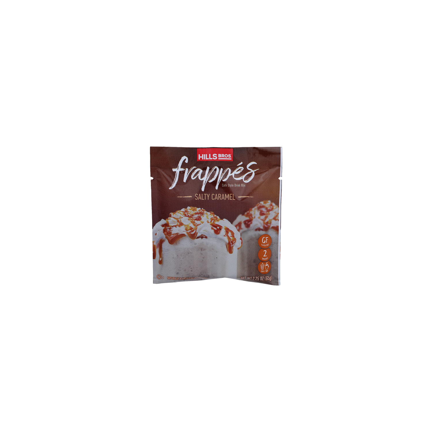 Hills BROS. Salty Caramel Frappes Cafe Style Drink Mix - 1.125 Ounce - 2 Count Image 1 of 4