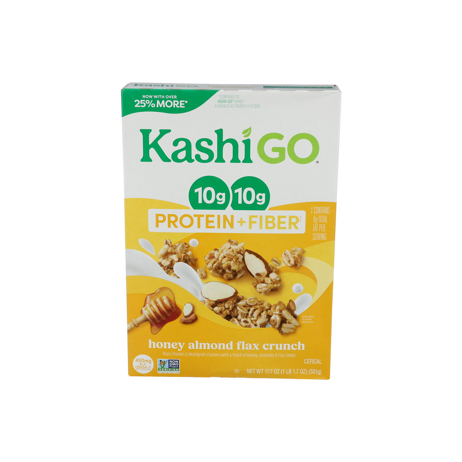 Kashi Go Honey Almond Crunchy Flax Crunch Cereal - 17.7 Ounce