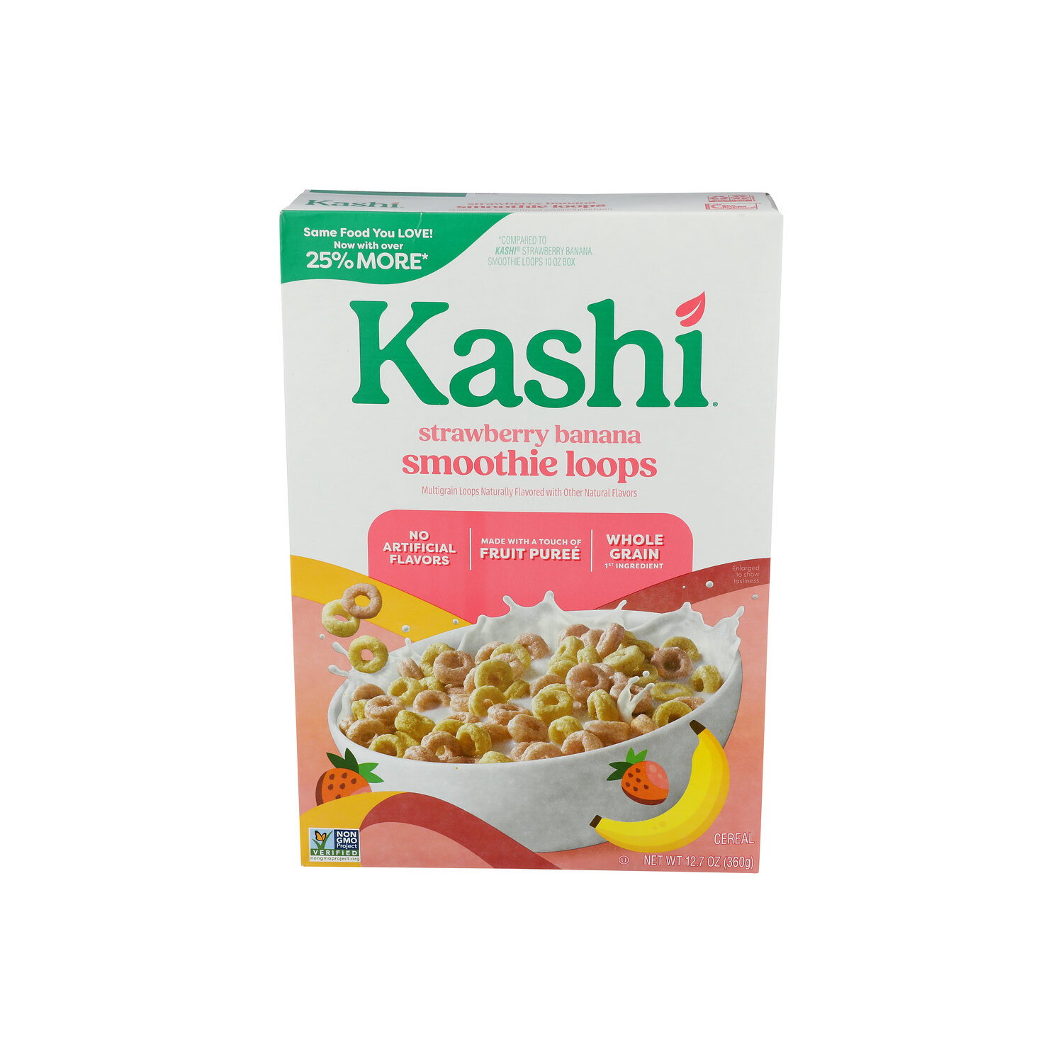 Kashi Strawberry Banana Crunchy Smoothie Loops Cereal - 12.7 Ounce Image 1 of 4