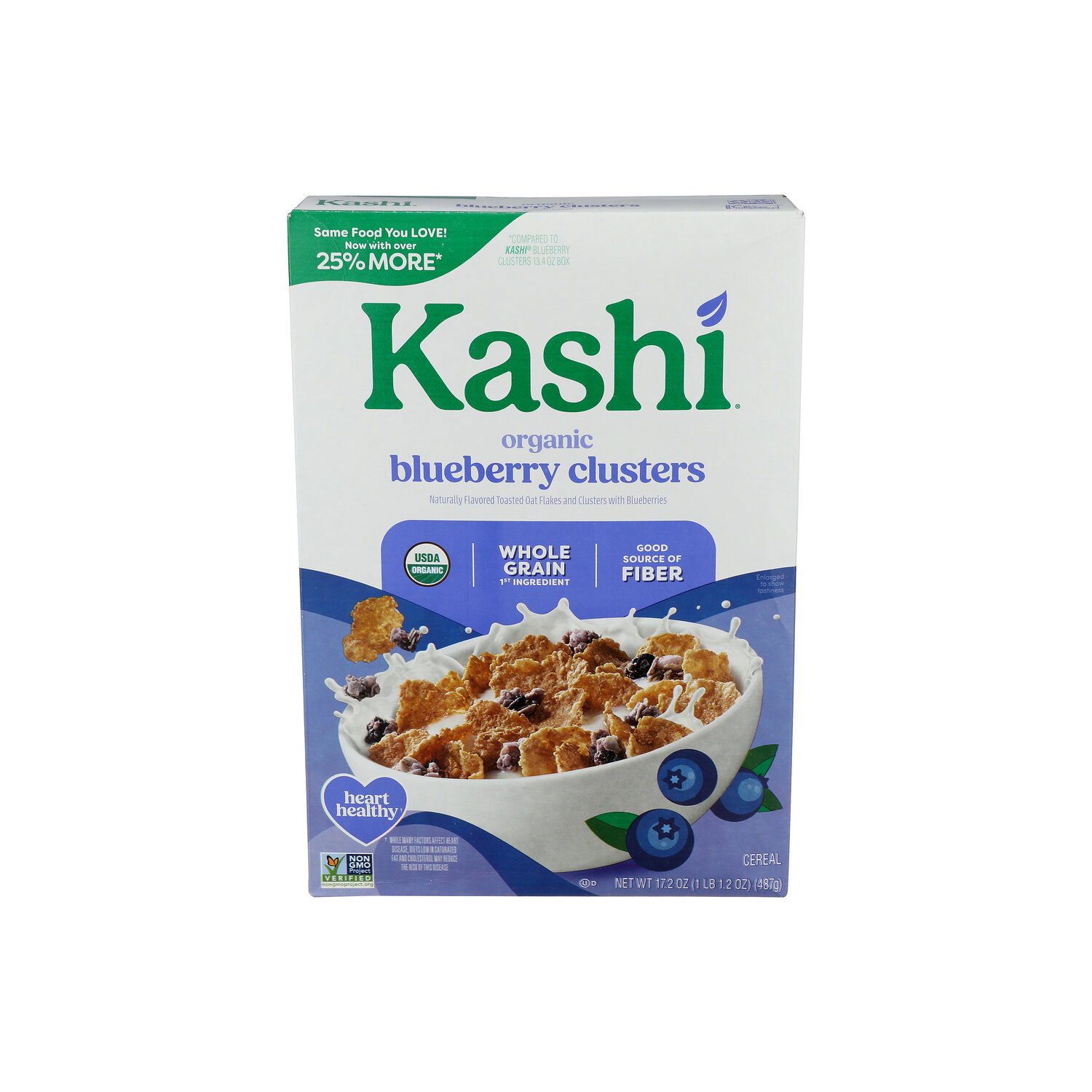 Kashi Blueberry Crunchy Organic Clusters Cereal - 17.2 Ounce Image 1 of 4