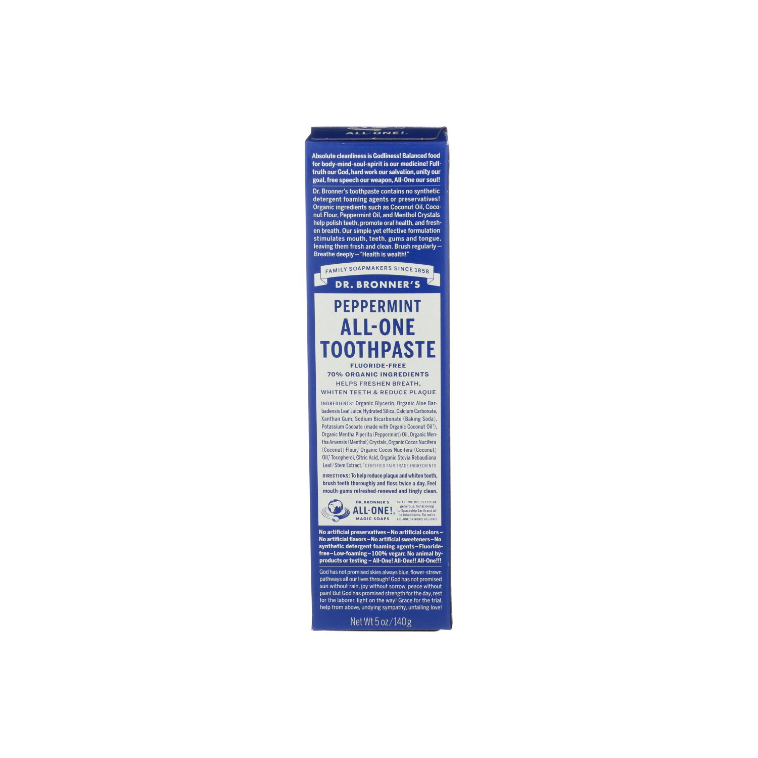 DR. BRONNER's Toothpaste Peppermint - 5 Ounce Image 1 of 3