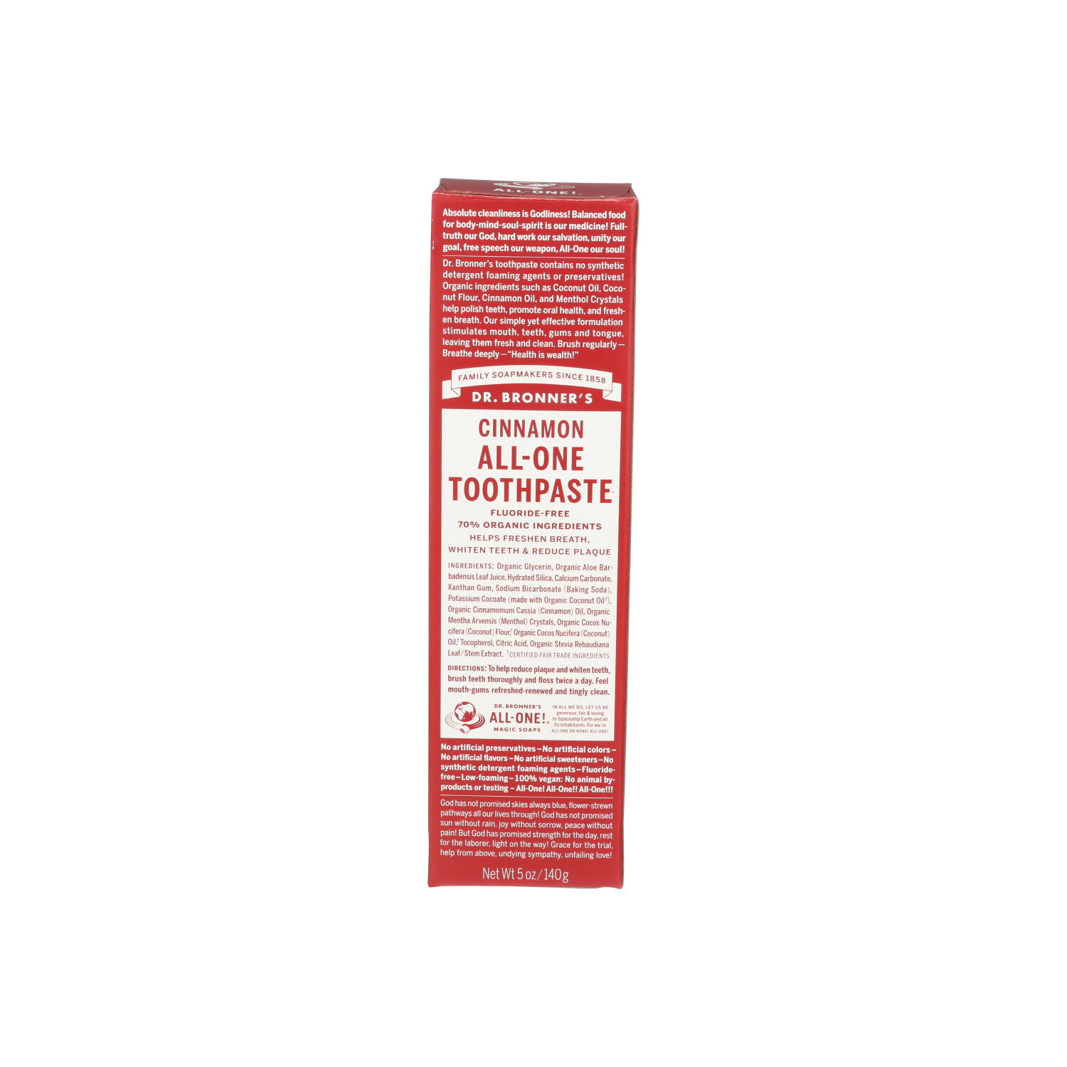 DR. BRONNER's Toothpaste Cinnamon - 5 Ounce Image 1 of 3