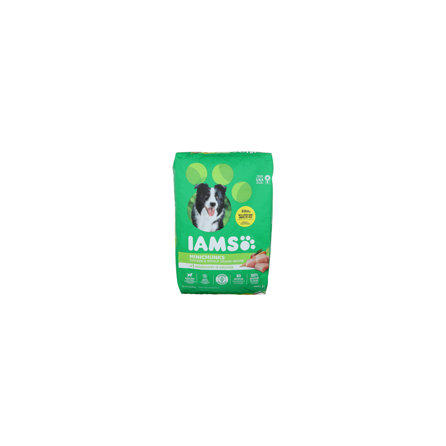 Iams Minichunks Chicken & Whole Grains Recipe - 15 Pound Image 1 of 4