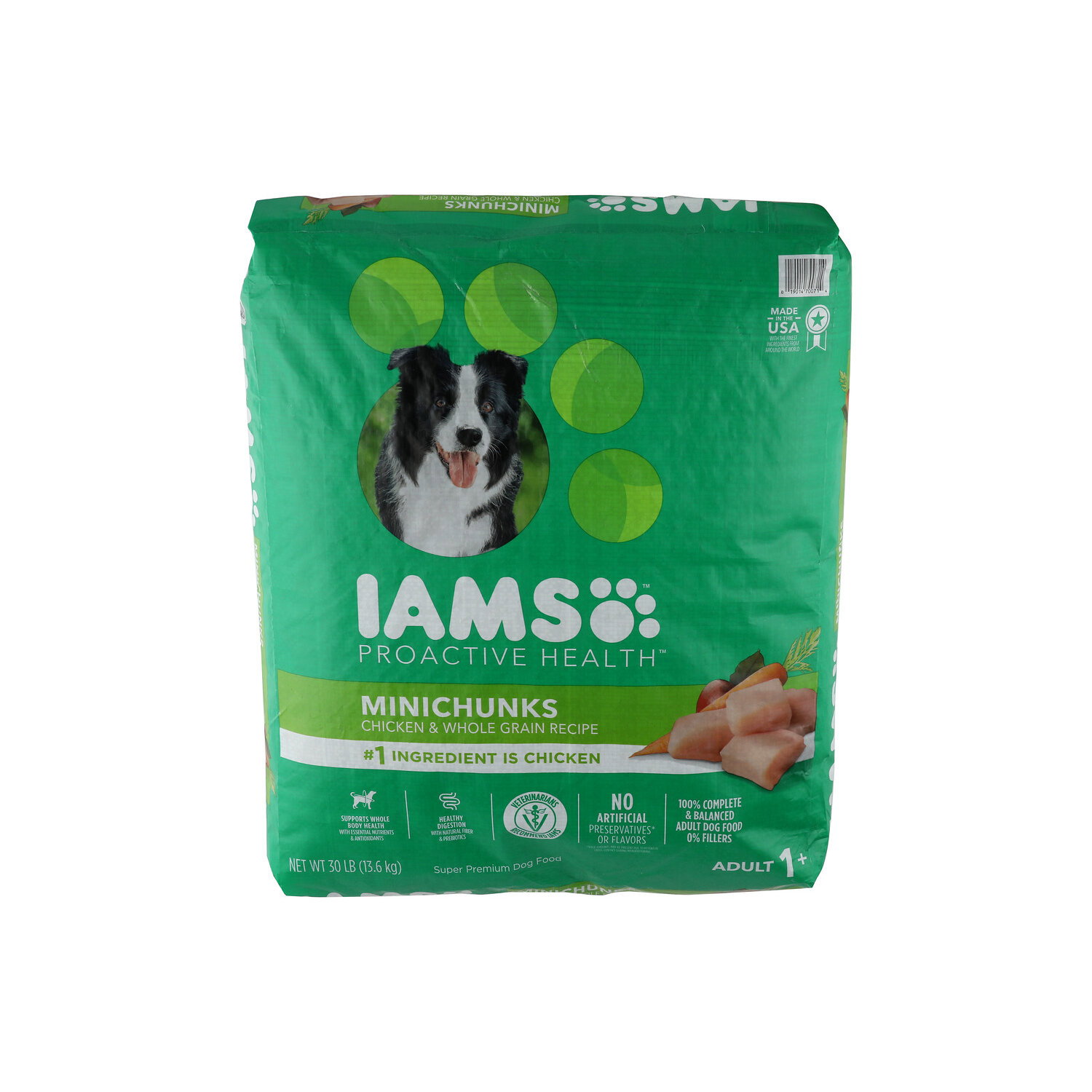 Iams Dog Food, Chicken & Whole Grain Recipe, Minichunks, Adult 1+