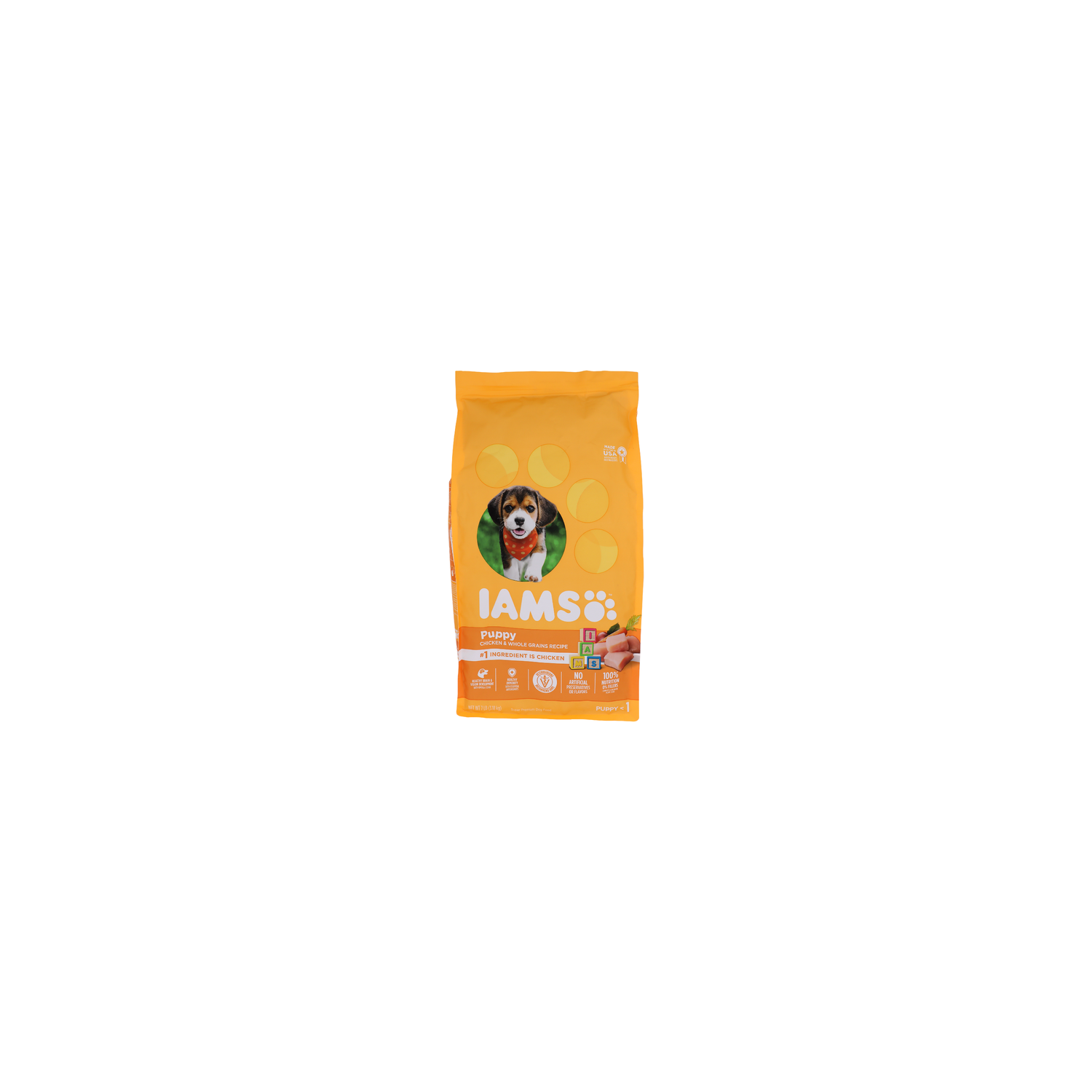 Iams Chicken & Whole Grains Recipe Puppy Super Premium Dog Food - 7 Pound Image 1 of 4