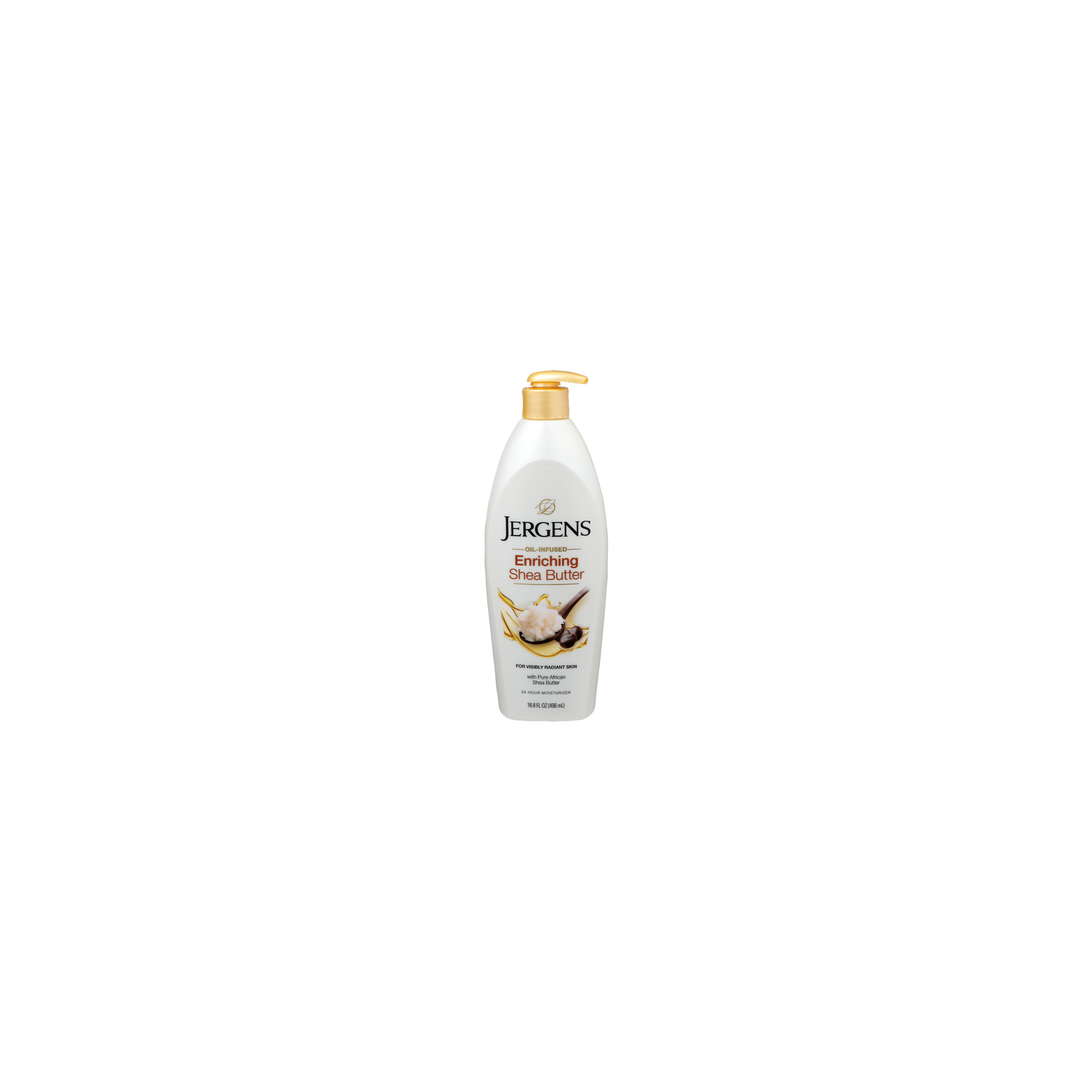 Jergens Pure African Shea Butter Oil-Infused Enriching 24-Hour Moisturizer - 16.8 Fluid Ounce Image 1 of 3