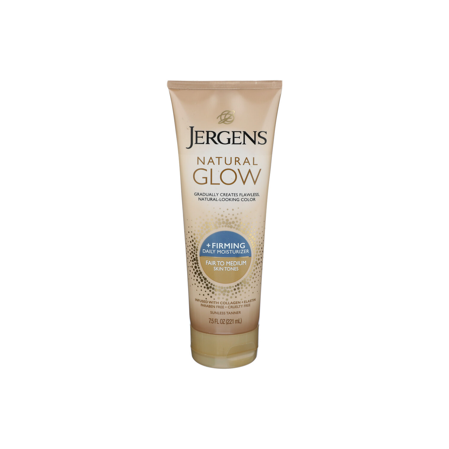 Jergens Daily Moisturizer, +FIRMING, Fair To Medium Skin Tones - 7.5 Fluid Ounce Image 1 of 3