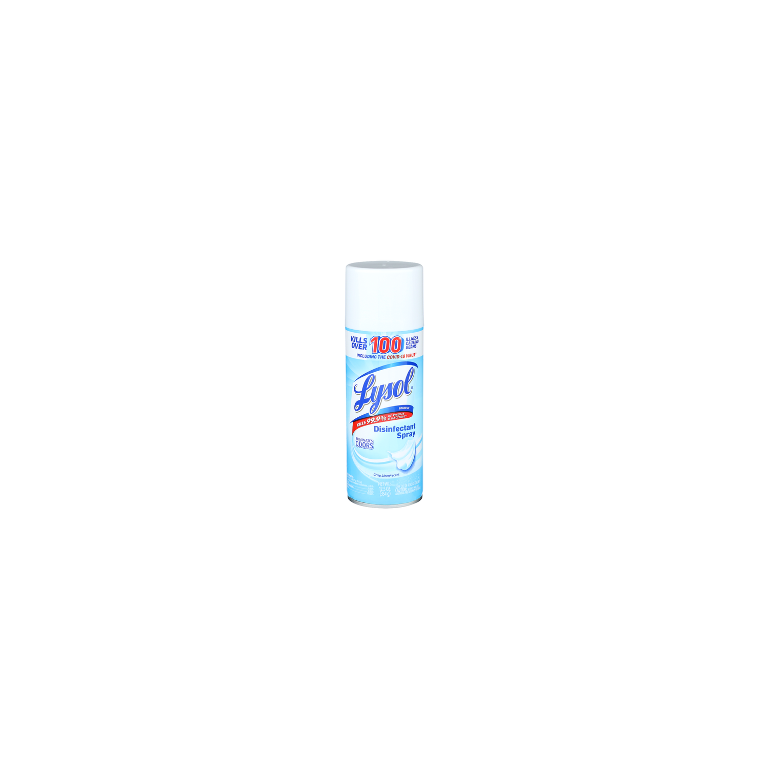 Lysol Crisp Linen Scent Eliminates Odors Disinfectant Spray - 12.5 Ounce Image 1 of 3