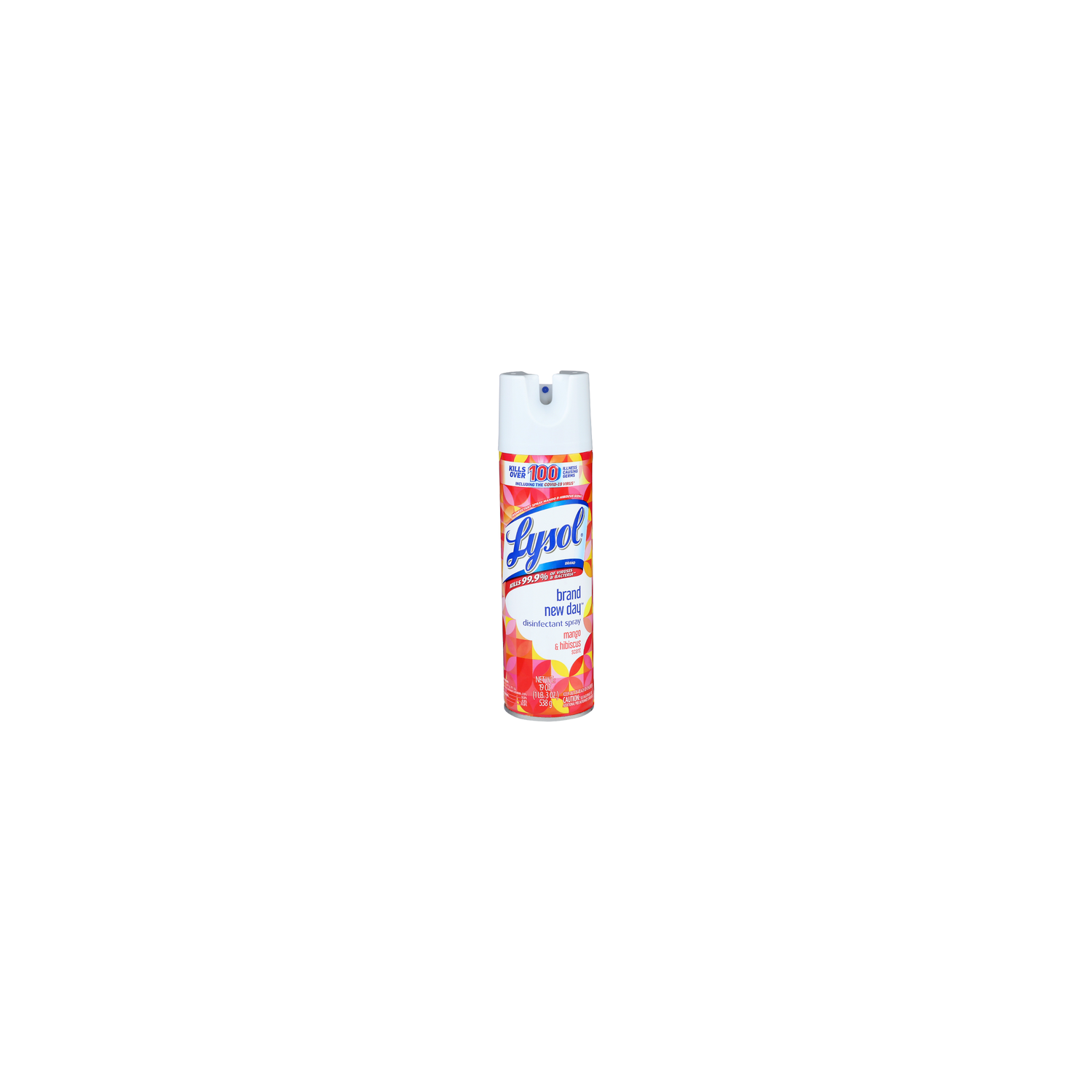 Lysol Mango & Hibiscus Scent Brand New Day Disinfectant Spray - 19 Ounce Image 1 of 3