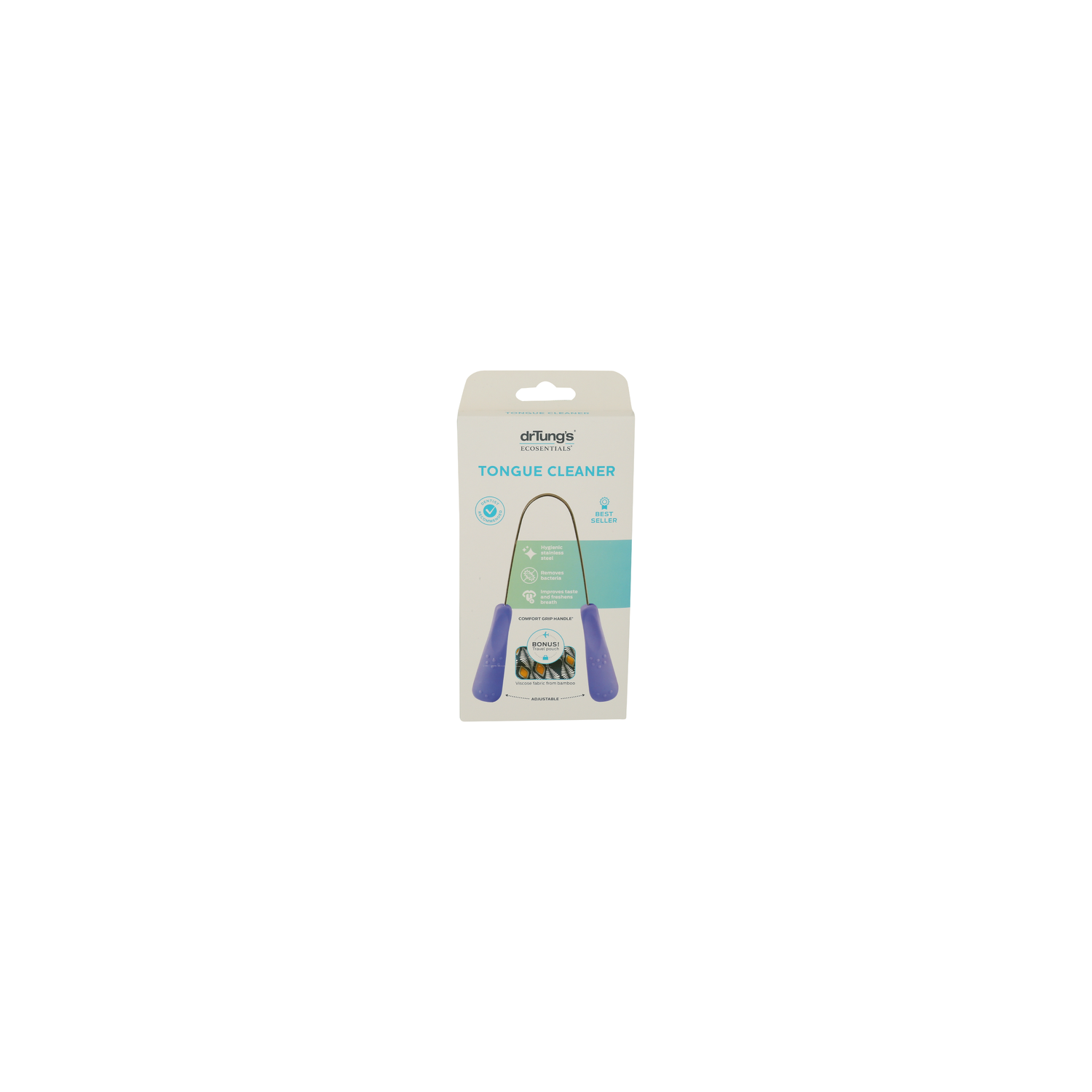 Dr Tung's Ecosentials Tongue Cleaner Stainless Steel - 1 Each Image 1 of 2