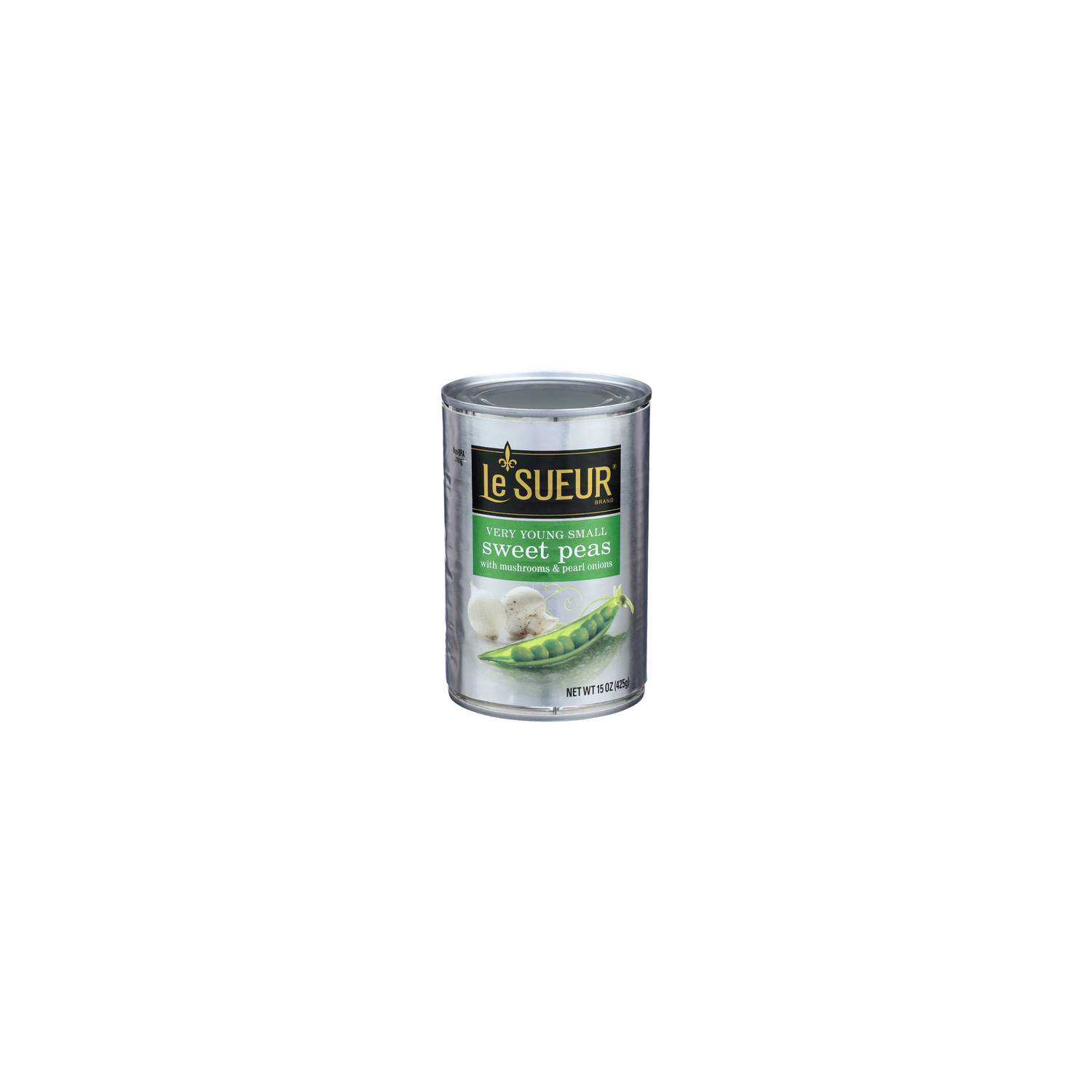 Le Sueur With Mushrooms & Pearl Onions Brand Very Young Small Sweet Peas - 15 Ounce Image 1 of 4
